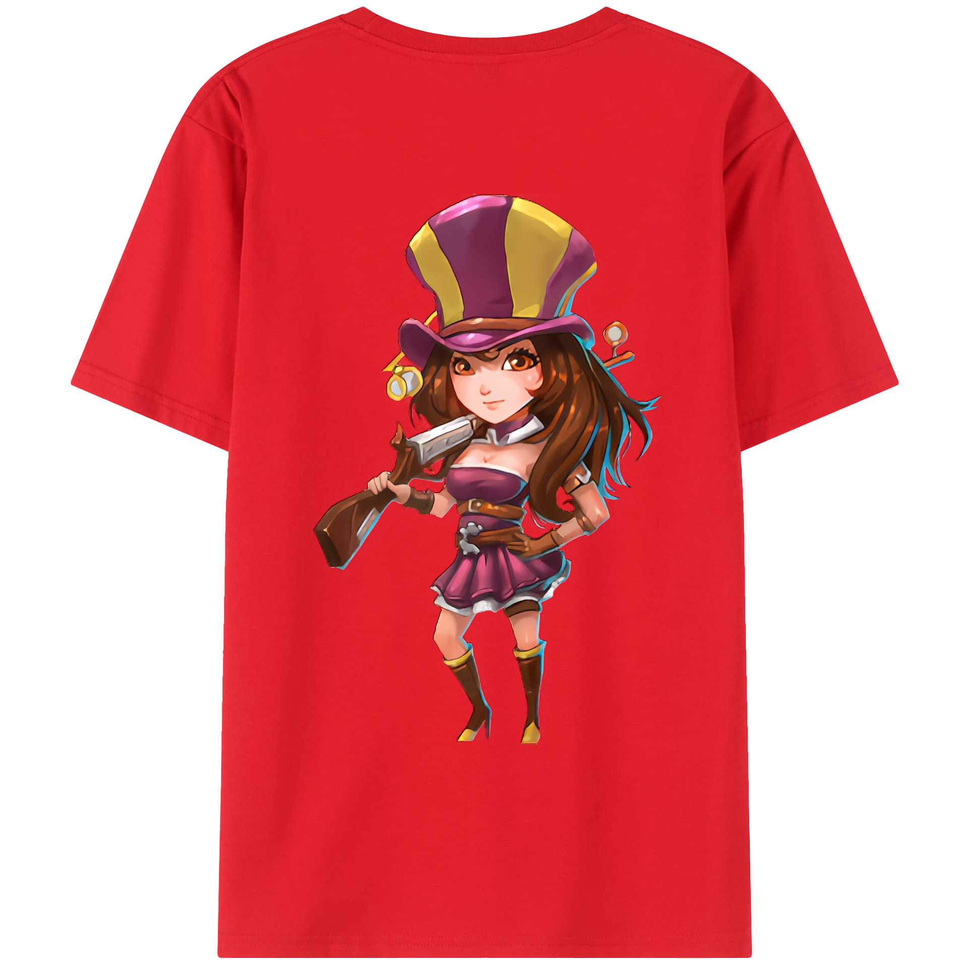 （画像用） リーグ・オブ・レジェンド League of Legends LOL 綿100％ メンズ半袖Tシャツ（バックプリント） 通気性