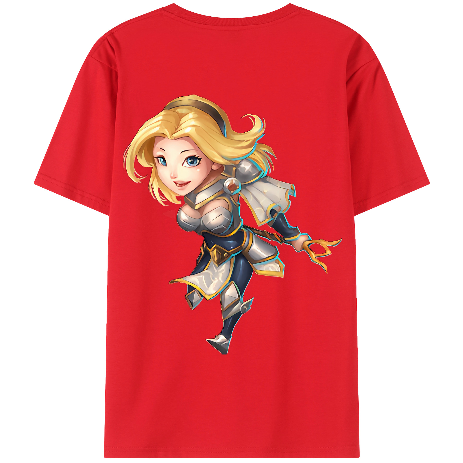 （画像用） リーグ・オブ・レジェンド League of Legends LOL 綿100％ メンズ半袖Tシャツ（バックプリント） 通気性