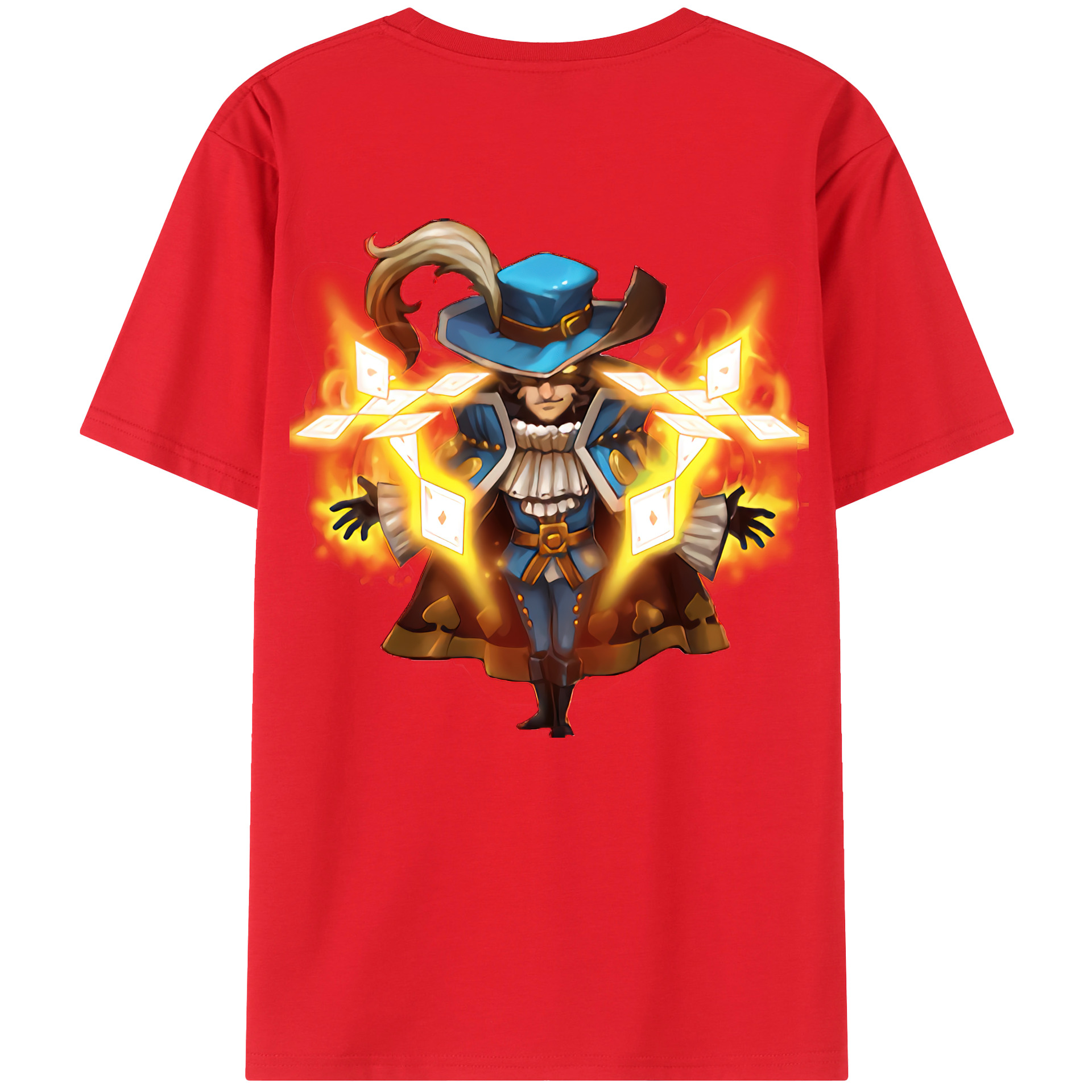 （画像用） リーグ・オブ・レジェンド League of Legends LOL 綿100％ メンズ半袖Tシャツ（バックプリント） 通気性
