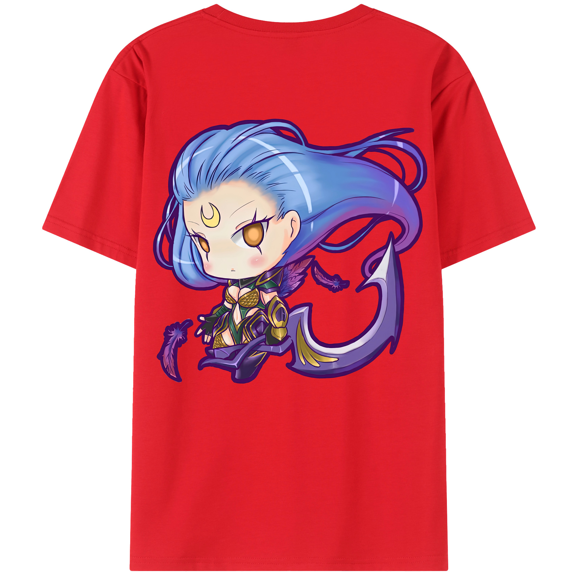 （画像用） リーグ・オブ・レジェンド League of Legends LOL 綿100％ メンズ半袖Tシャツ（バックプリント） 通気性