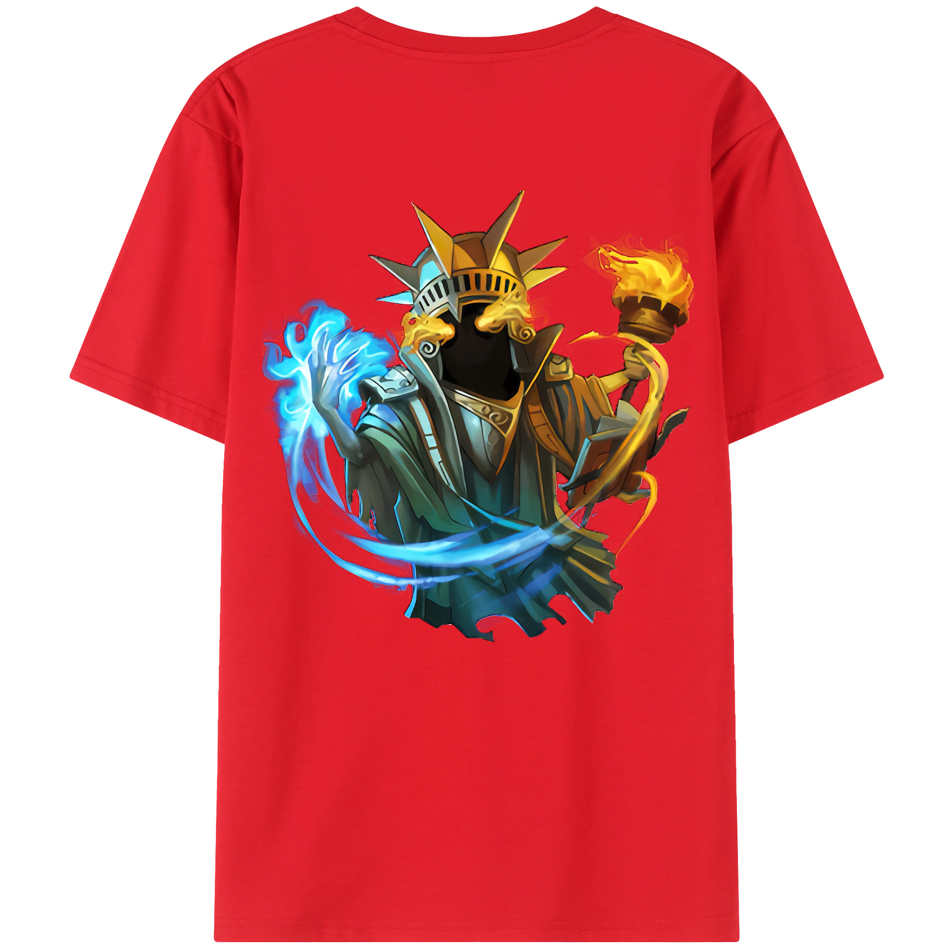 （画像用） リーグ・オブ・レジェンド League of Legends LOL 綿100％ メンズ半袖Tシャツ（バックプリント） 通気性