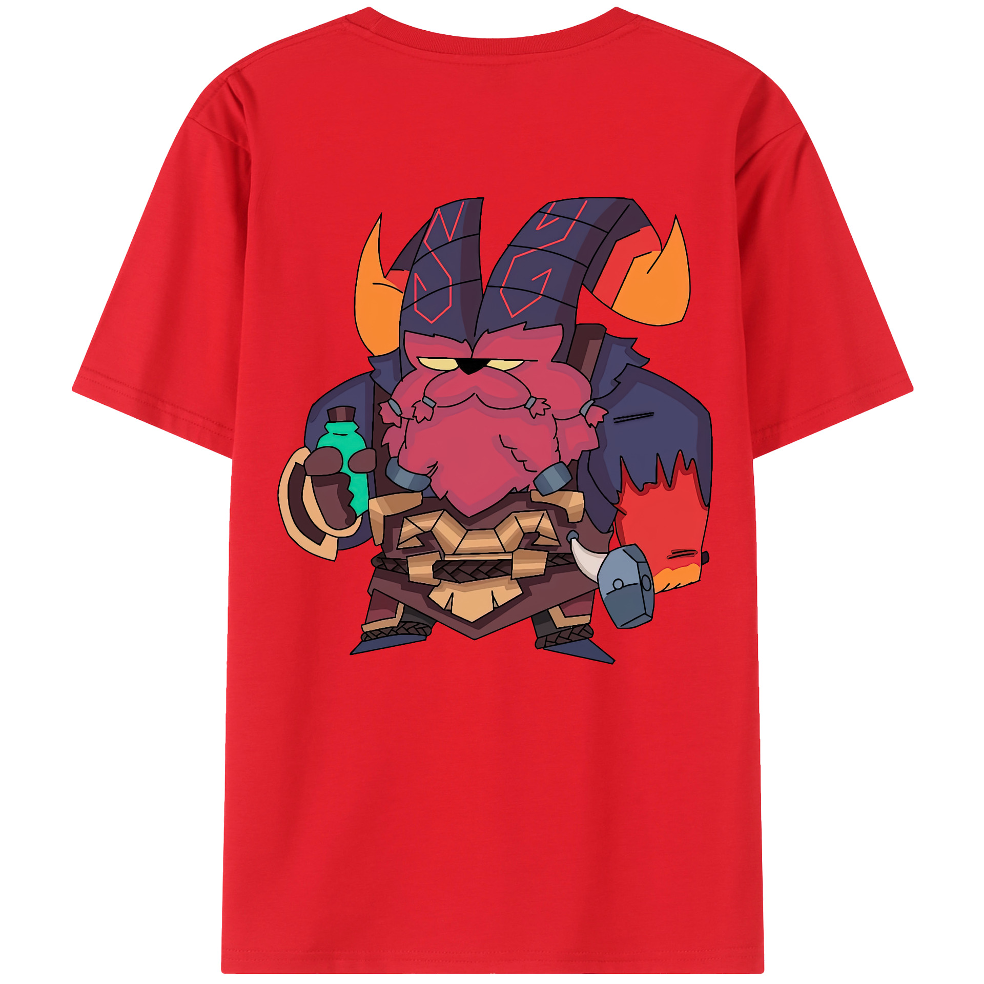 リーグ・オブ・レジェンド League of Legends LOL 綿100％ メンズ半袖Tシャツ（バックプリント） 通気性