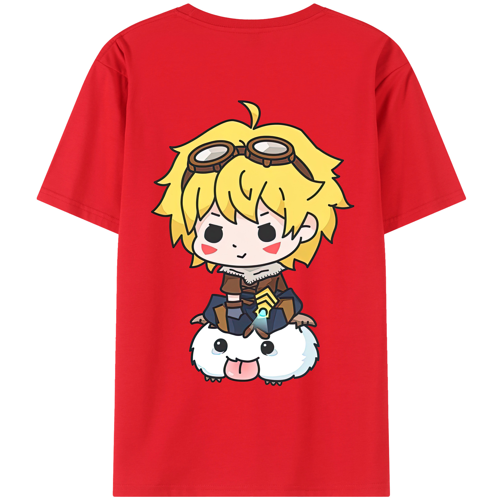 リーグ・オブ・レジェンド League of Legends LOL 綿100％ メンズ半袖Tシャツ（バックプリント） 通気性