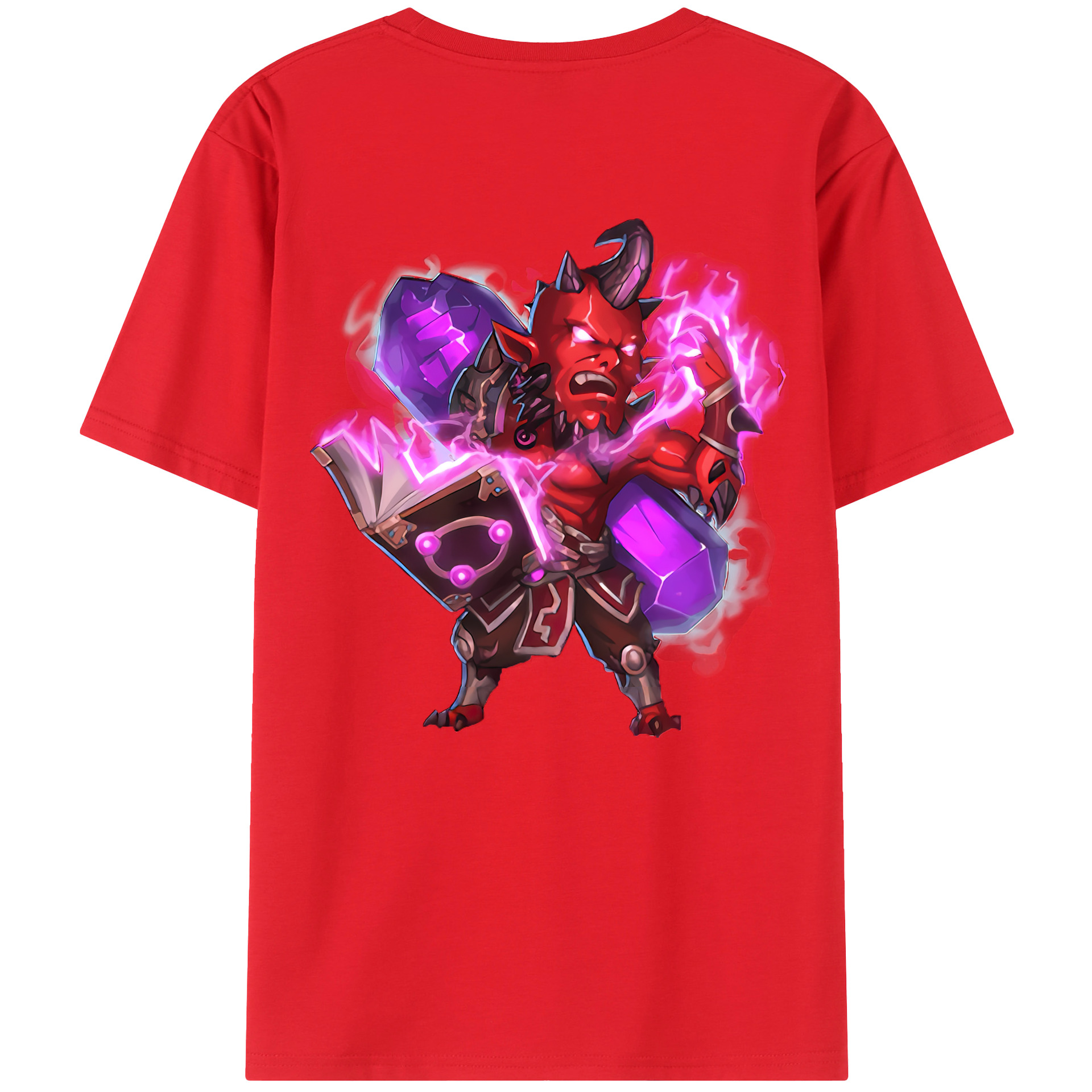 （画像用） リーグ・オブ・レジェンド League of Legends LOL 綿100％ メンズ半袖Tシャツ（バックプリント） 通気性