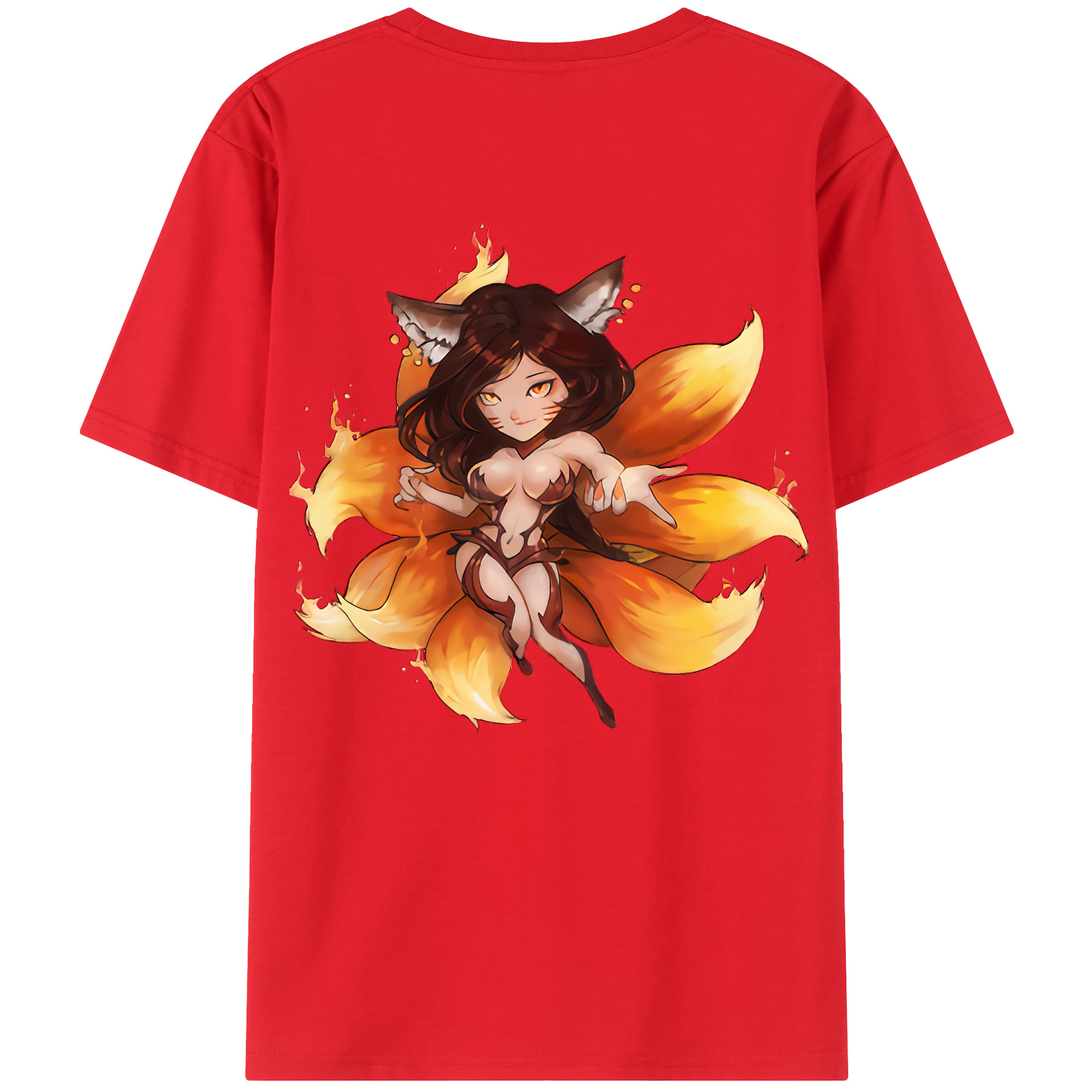 （画像用） リーグ・オブ・レジェンド League of Legends LOL 綿100％ メンズ半袖Tシャツ（バックプリント） 通気性