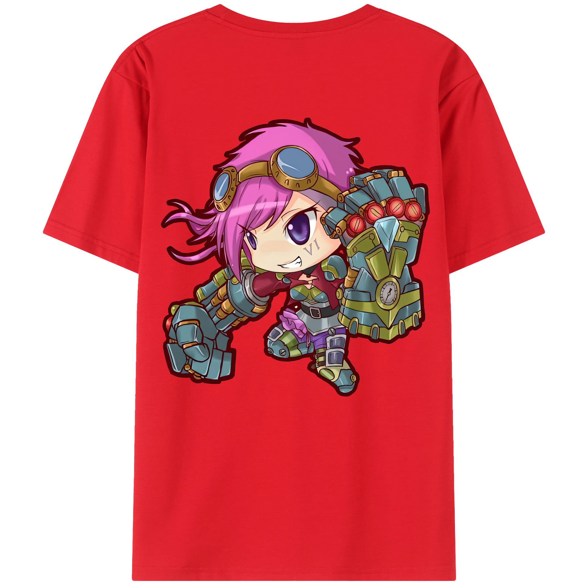 リーグ・オブ・レジェンド League of Legends LOL 綿100％ メンズ半袖Tシャツ（バックプリント） 通気性