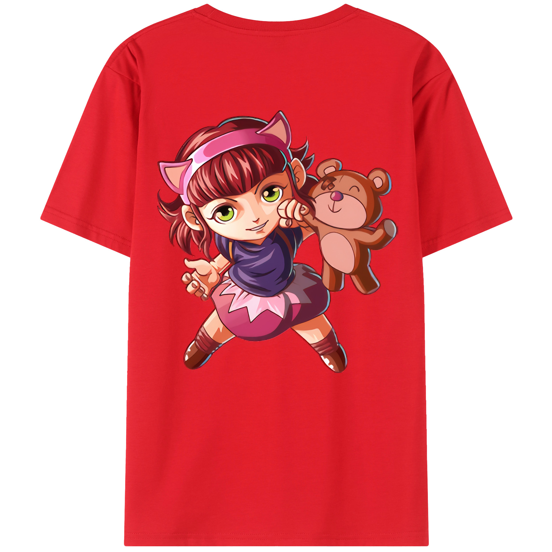 （画像用） リーグ・オブ・レジェンド League of Legends LOL 綿100％ メンズ半袖Tシャツ（バックプリント） 通気性