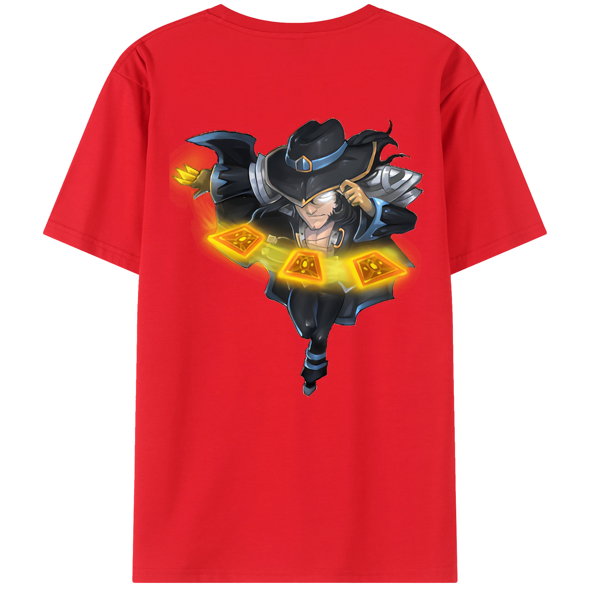（画像用） リーグ・オブ・レジェンド League of Legends LOL 綿100％ メンズ半袖Tシャツ（バックプリント） 通気性
