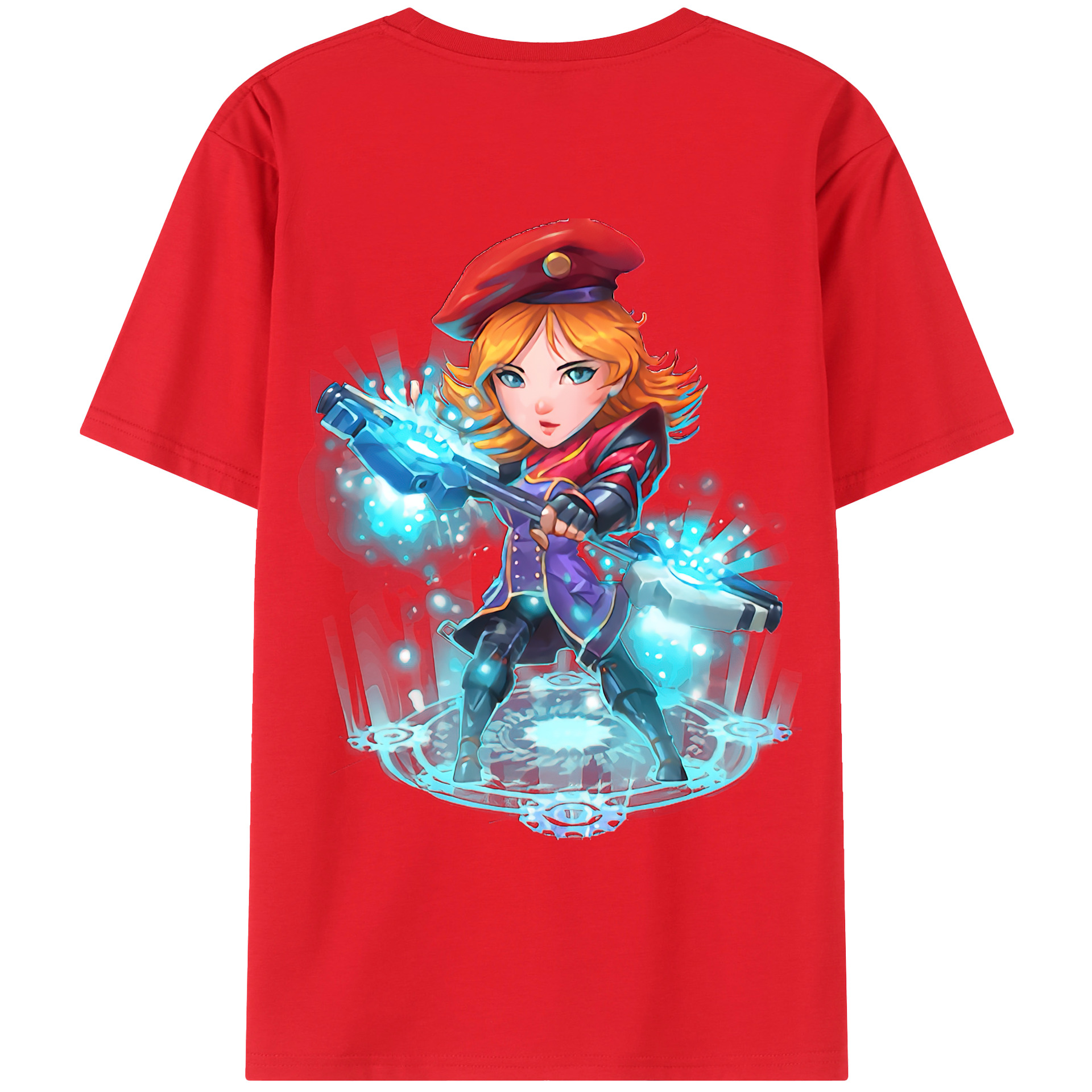（画像用） リーグ・オブ・レジェンド League of Legends LOL 綿100％ メンズ半袖Tシャツ（バックプリント） 通気性