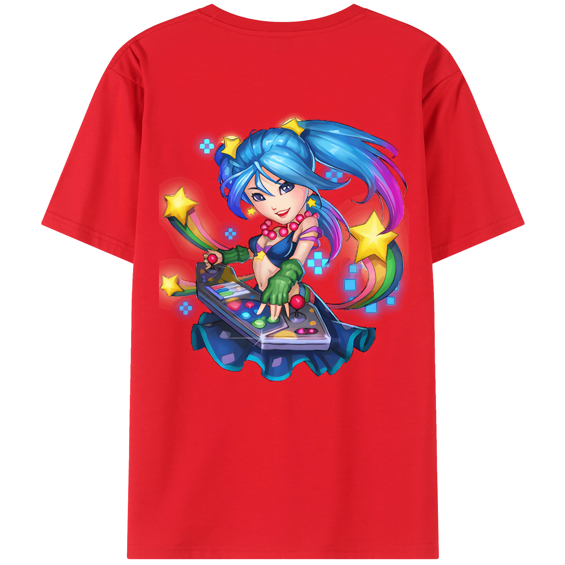 （画像用） リーグ・オブ・レジェンド League of Legends LOL 綿100％ メンズ半袖Tシャツ（バックプリント） 通気性