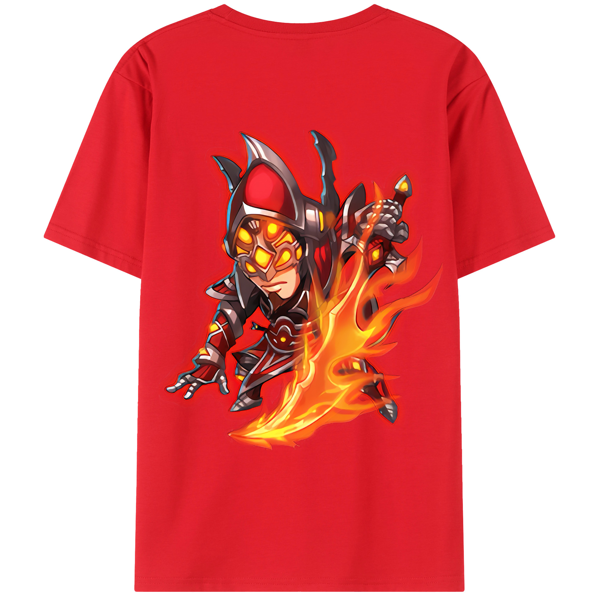 （画像用） リーグ・オブ・レジェンド League of Legends LOL 綿100％ メンズ半袖Tシャツ（バックプリント） 通気性