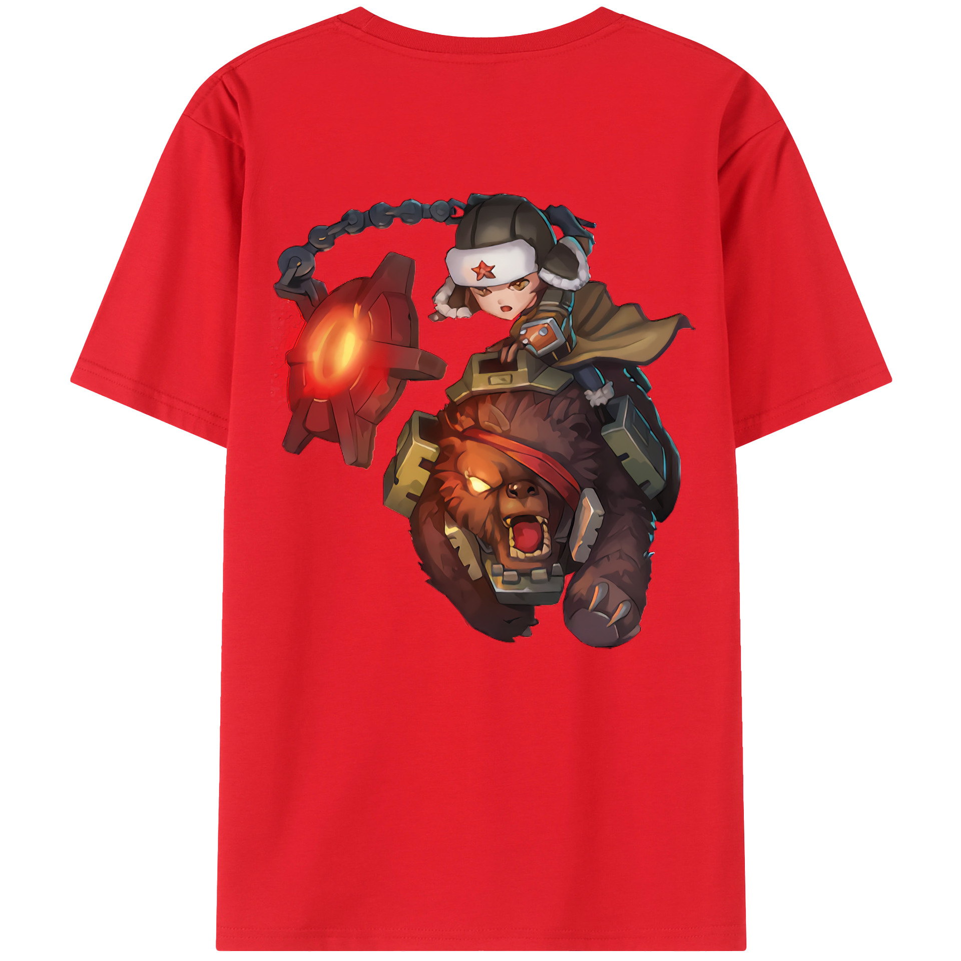 （画像用） リーグ・オブ・レジェンド League of Legends LOL 綿100％ メンズ半袖Tシャツ（バックプリント） 通気性