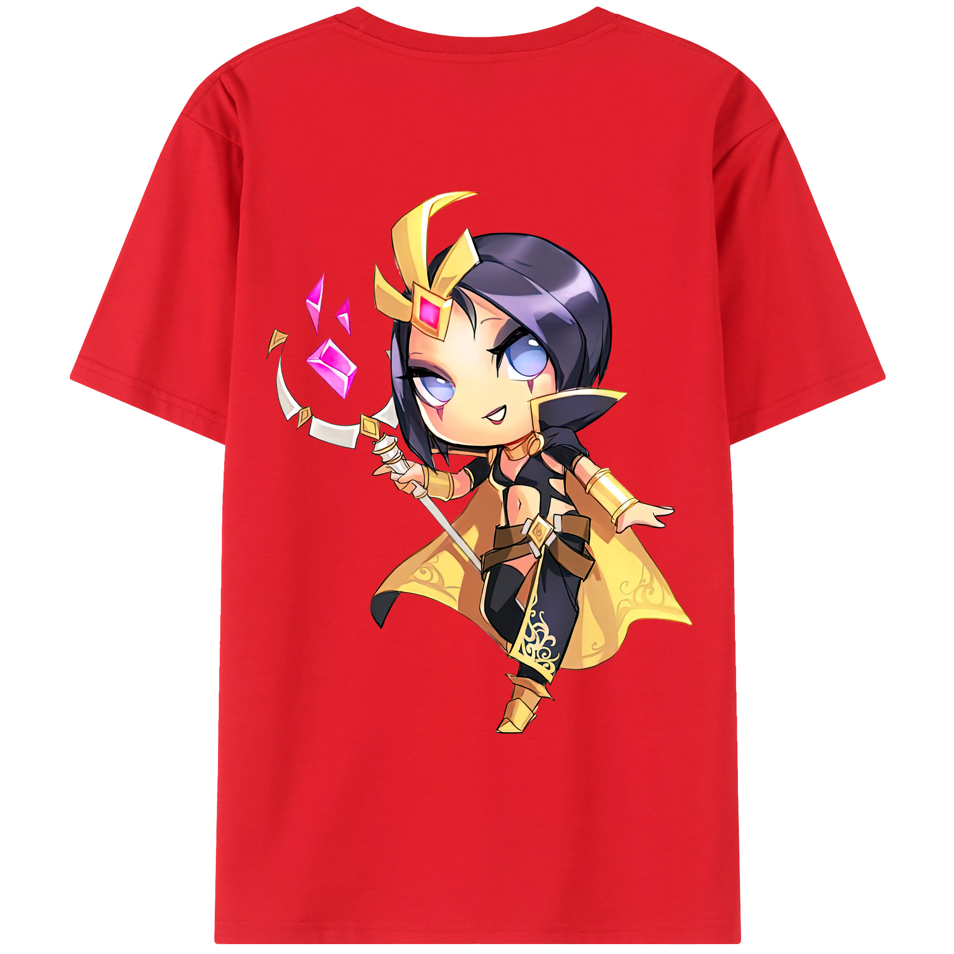 （画像用） リーグ・オブ・レジェンド League of Legends LOL 綿100％ メンズ半袖Tシャツ（バックプリント） 通気性