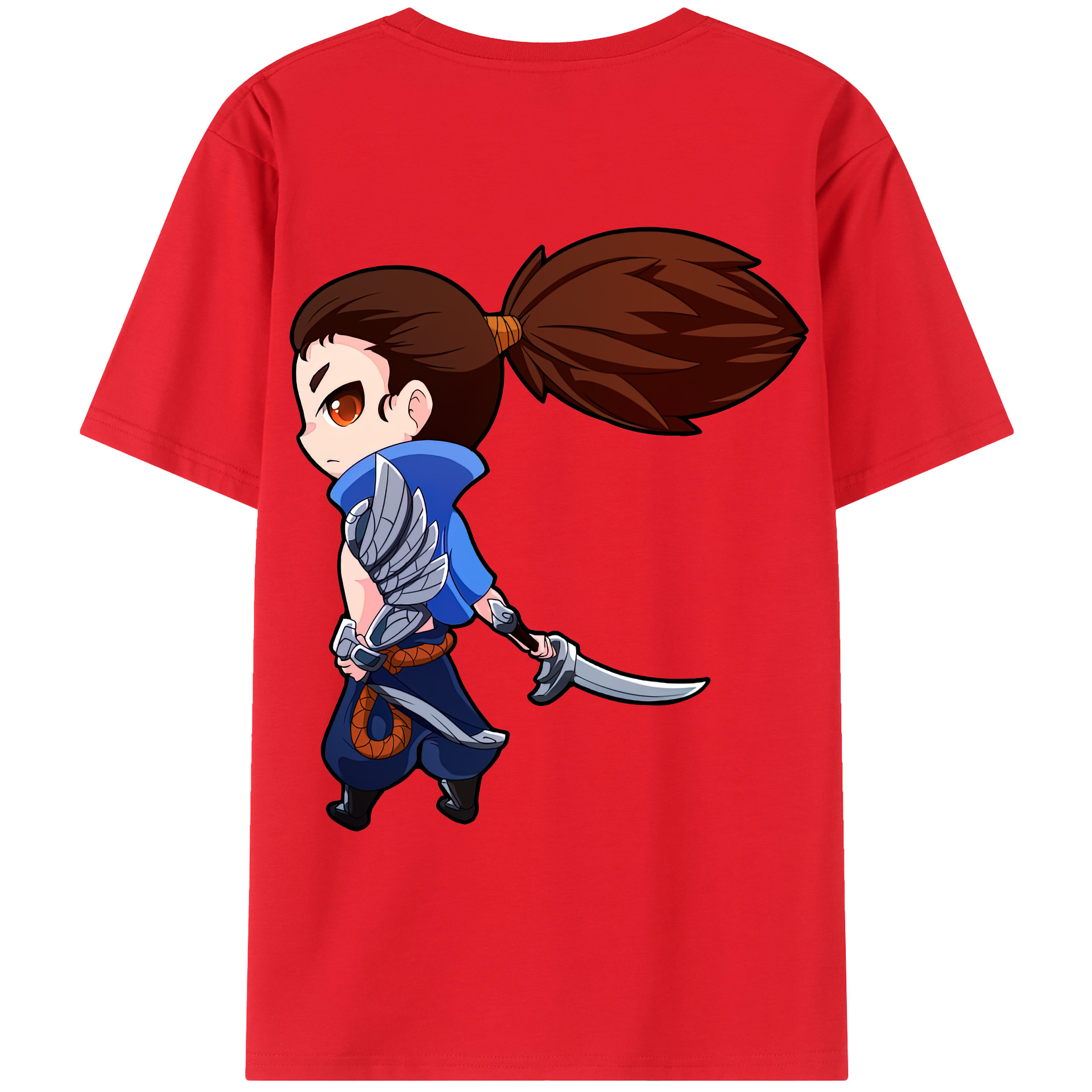 リーグ・オブ・レジェンド League of Legends LOL 綿100％ メンズ半袖Tシャツ（バックプリント） 通気性