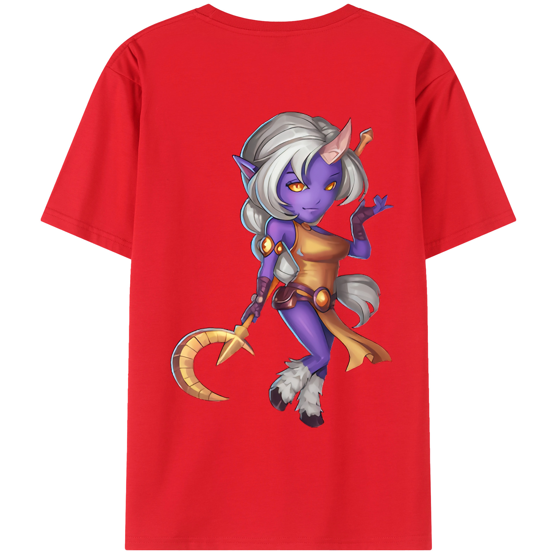 （画像用） リーグ・オブ・レジェンド League of Legends LOL 綿100％ メンズ半袖Tシャツ（バックプリント） 通気性