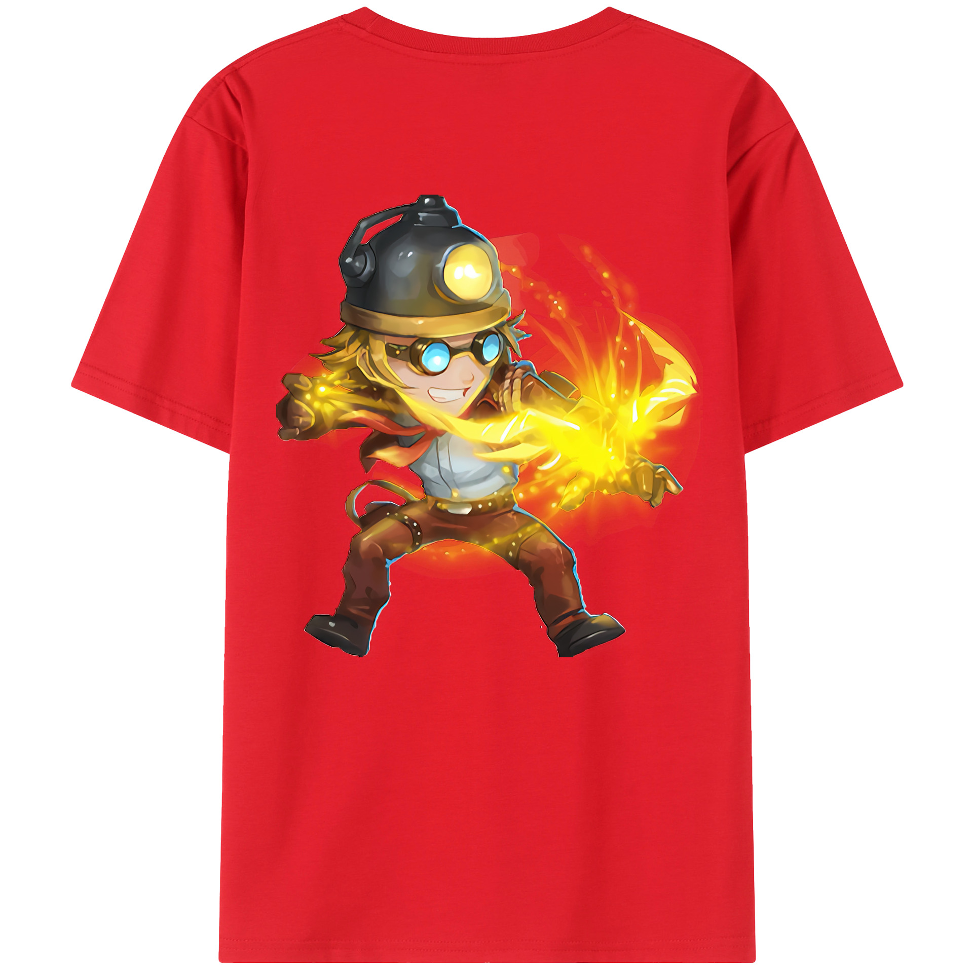 （画像用） リーグ・オブ・レジェンド League of Legends LOL 綿100％ メンズ半袖Tシャツ（バックプリント） 通気性