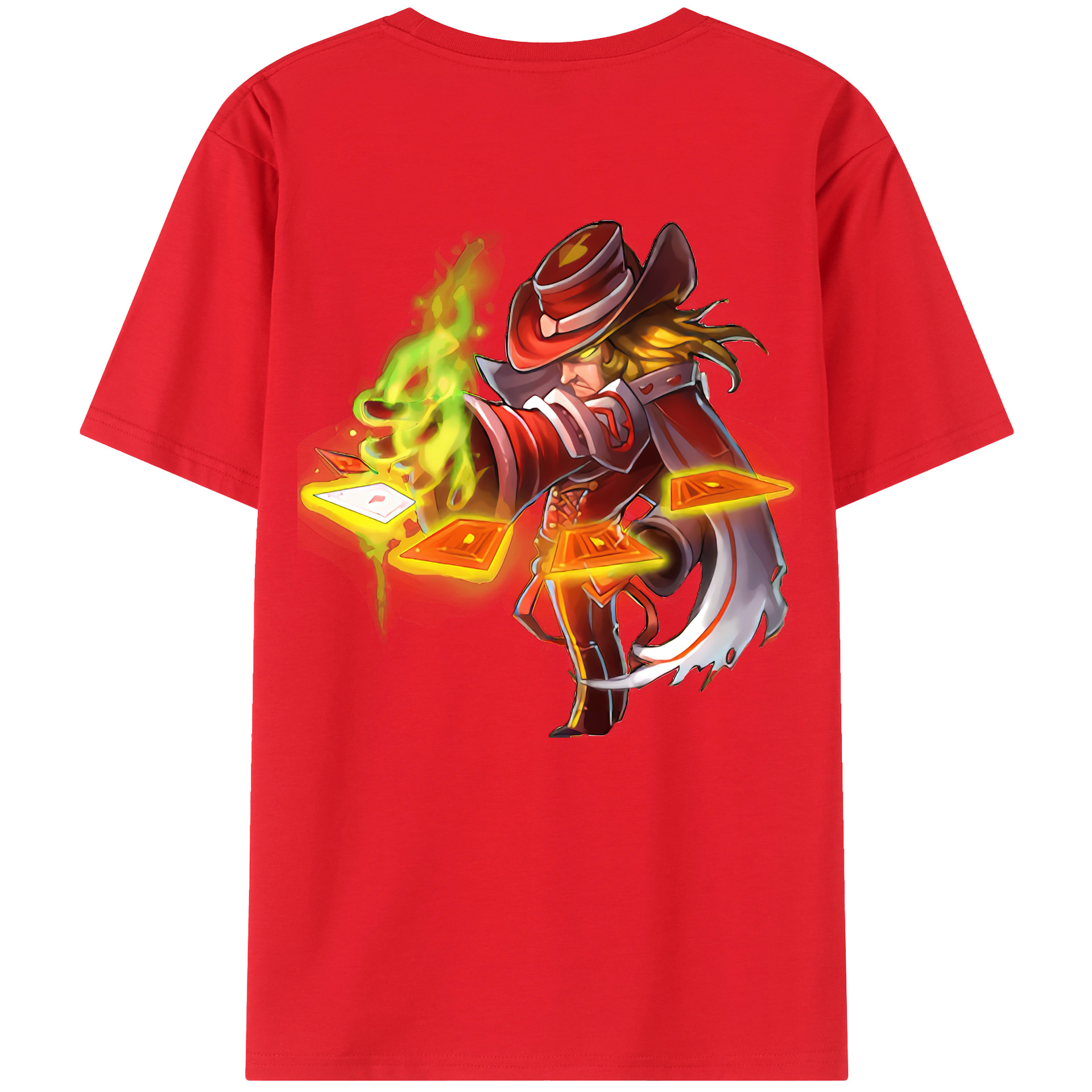 （画像用） リーグ・オブ・レジェンド League of Legends LOL 綿100％ メンズ半袖Tシャツ（バックプリント） 通気性