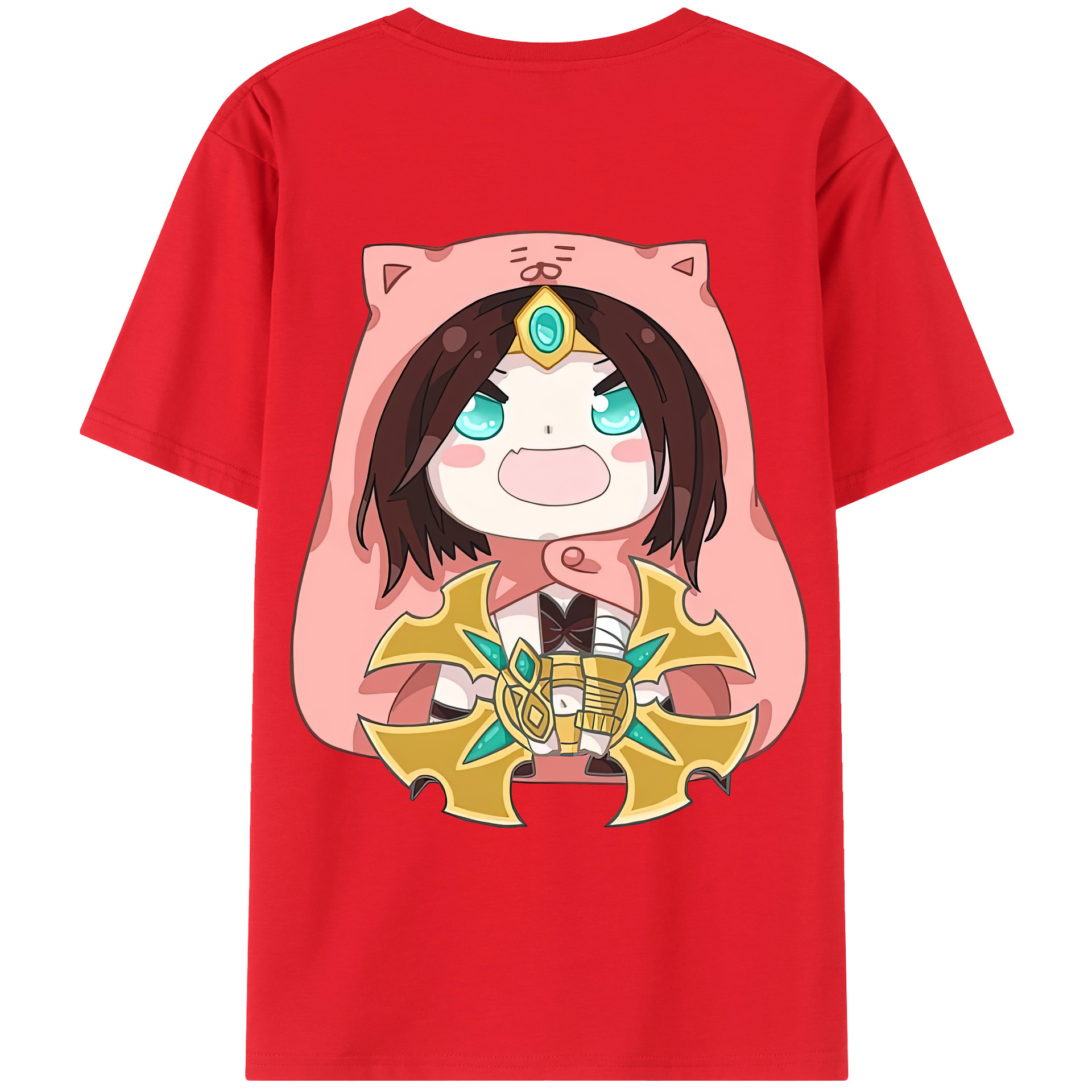 （画像用） リーグ・オブ・レジェンド League of Legends LOL 綿100％ メンズ半袖Tシャツ（バックプリント） 通気性