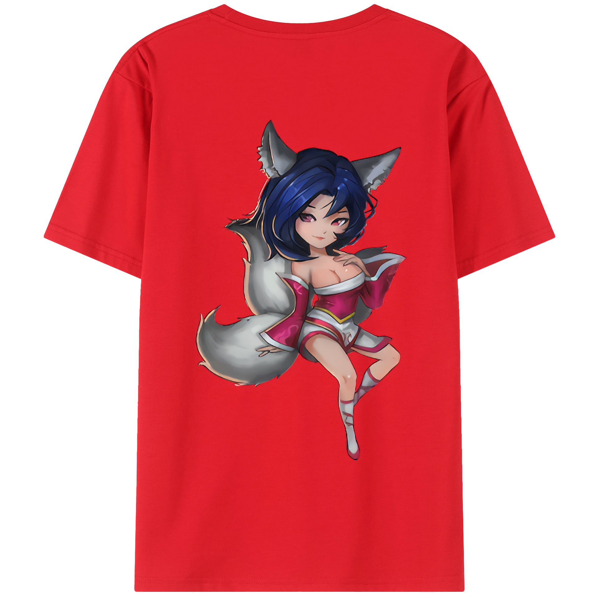 （画像用） リーグ・オブ・レジェンド League of Legends LOL 綿100％ メンズ半袖Tシャツ（バックプリント） 通気性