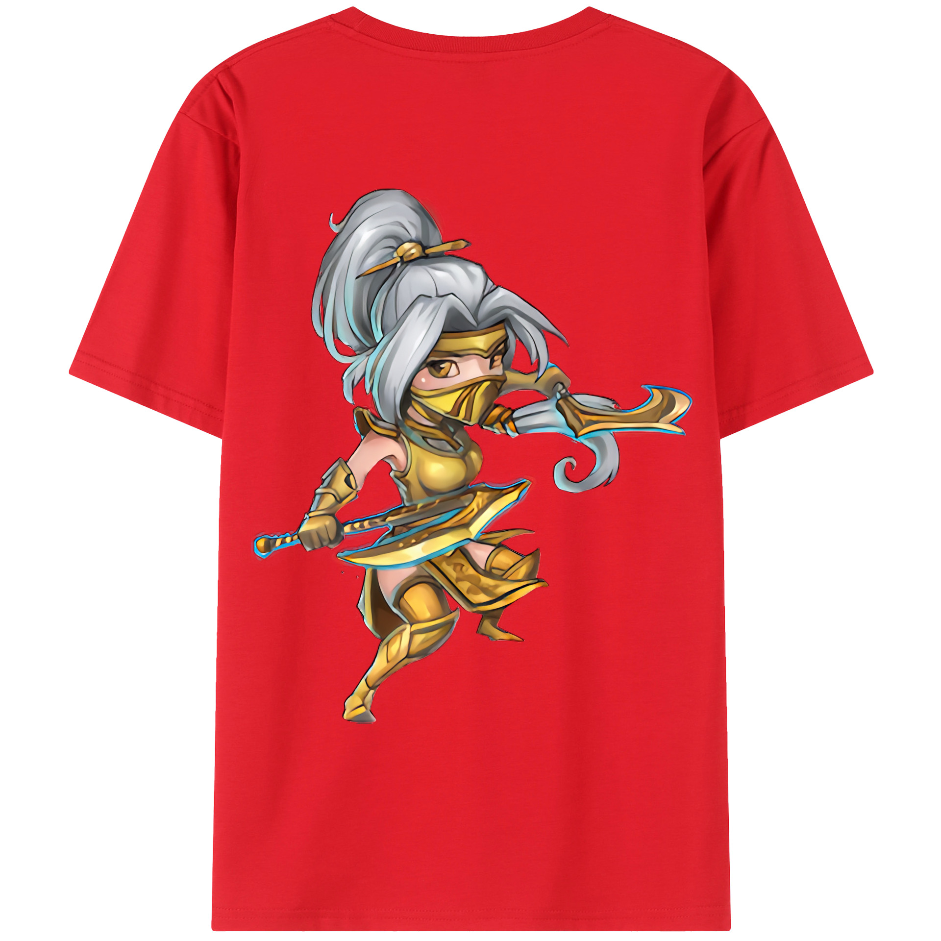 （画像用） リーグ・オブ・レジェンド League of Legends LOL 綿100％ メンズ半袖Tシャツ（バックプリント） 通気性