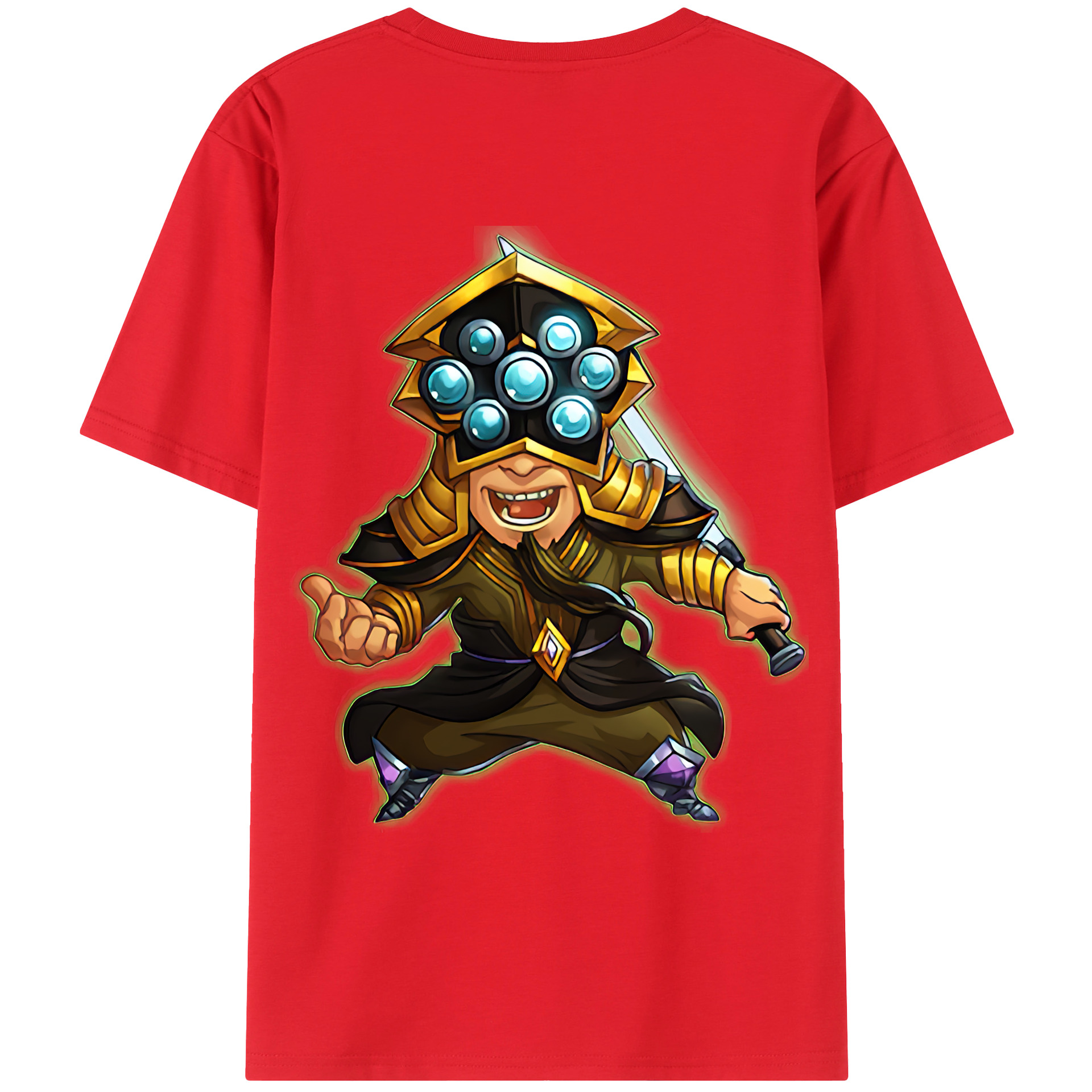 （画像用） リーグ・オブ・レジェンド League of Legends LOL 綿100％ メンズ半袖Tシャツ（バックプリント） 通気性