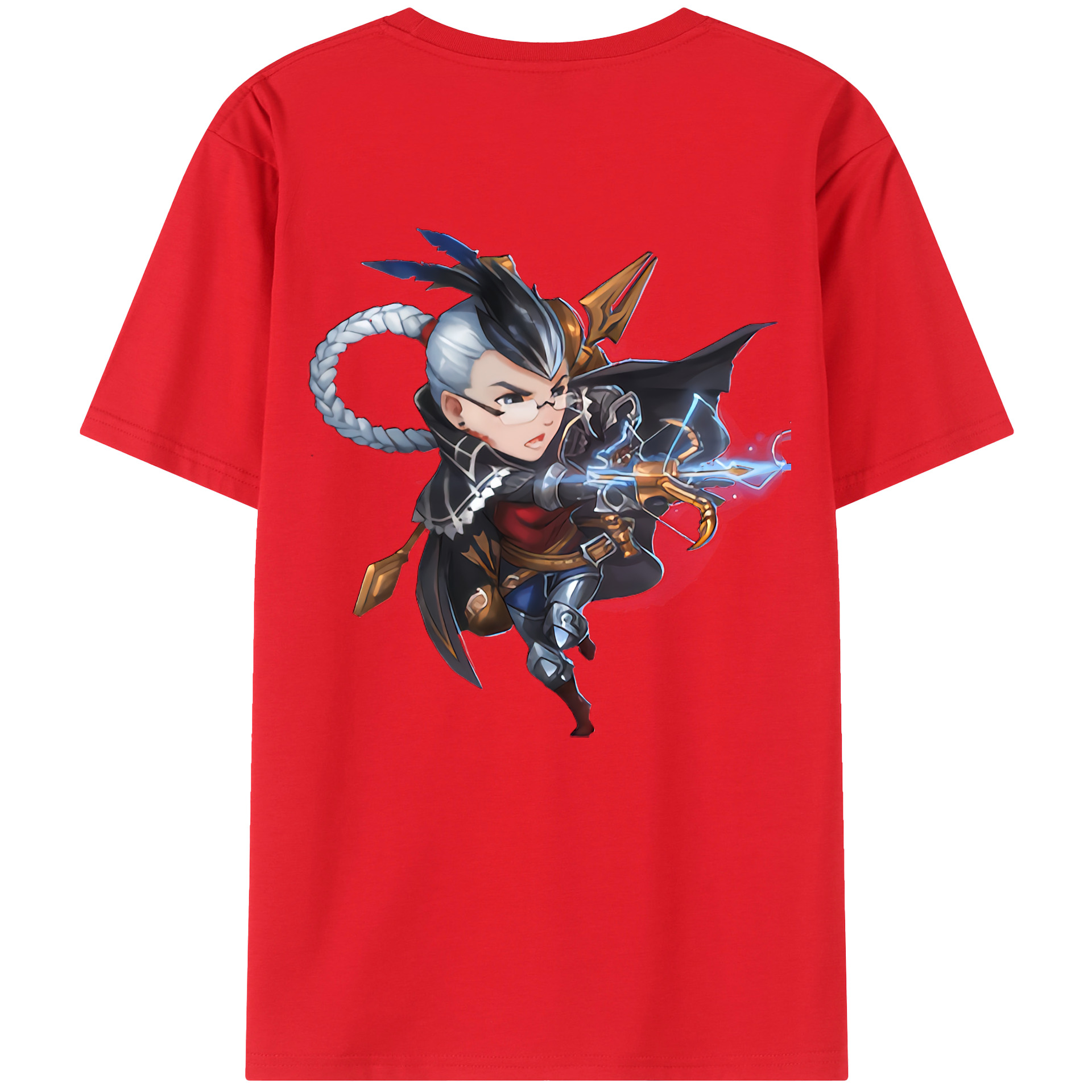 （画像用） リーグ・オブ・レジェンド League of Legends LOL 綿100％ メンズ半袖Tシャツ（バックプリント） 通気性