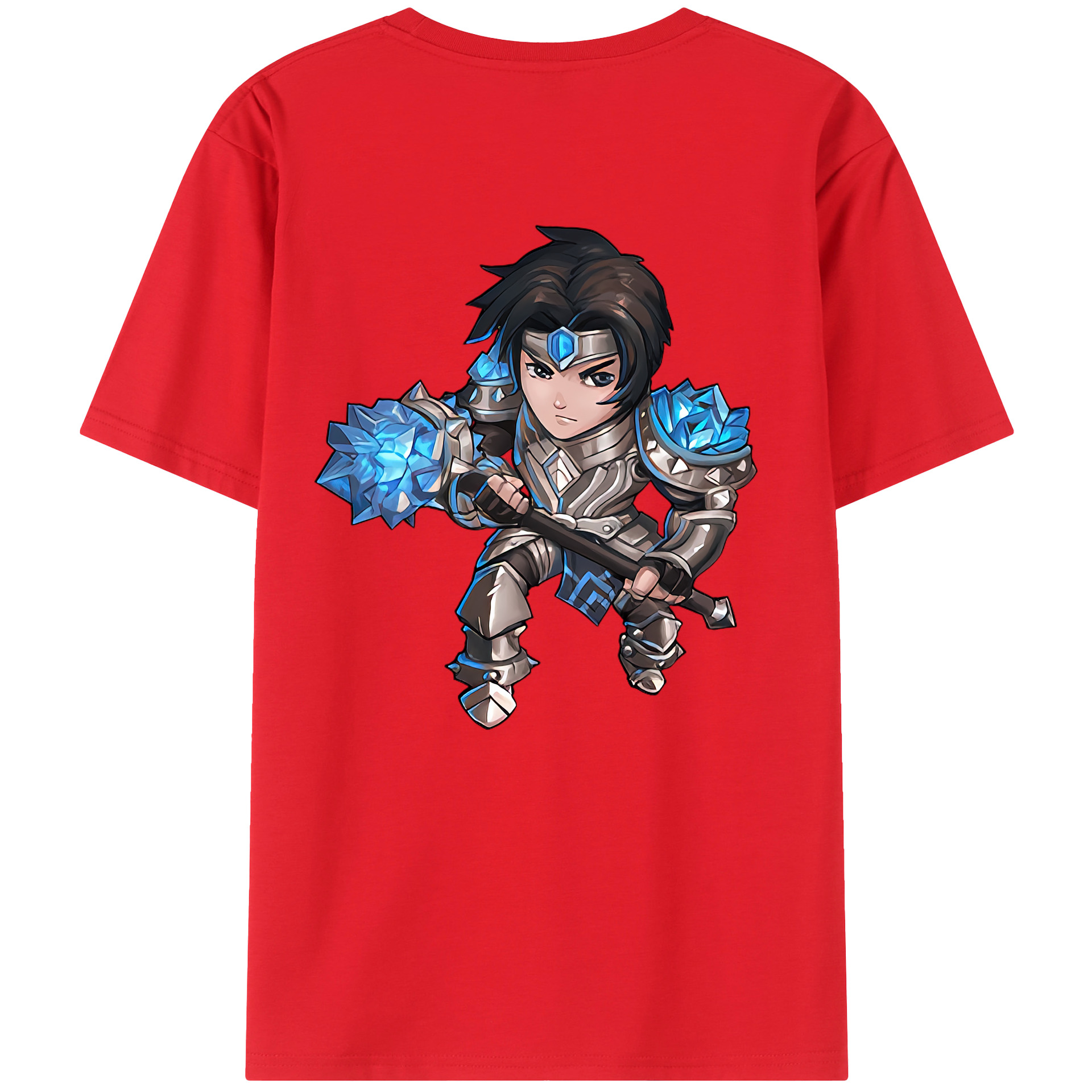 （画像用） リーグ・オブ・レジェンド League of Legends LOL 綿100％ メンズ半袖Tシャツ（バックプリント） 通気性