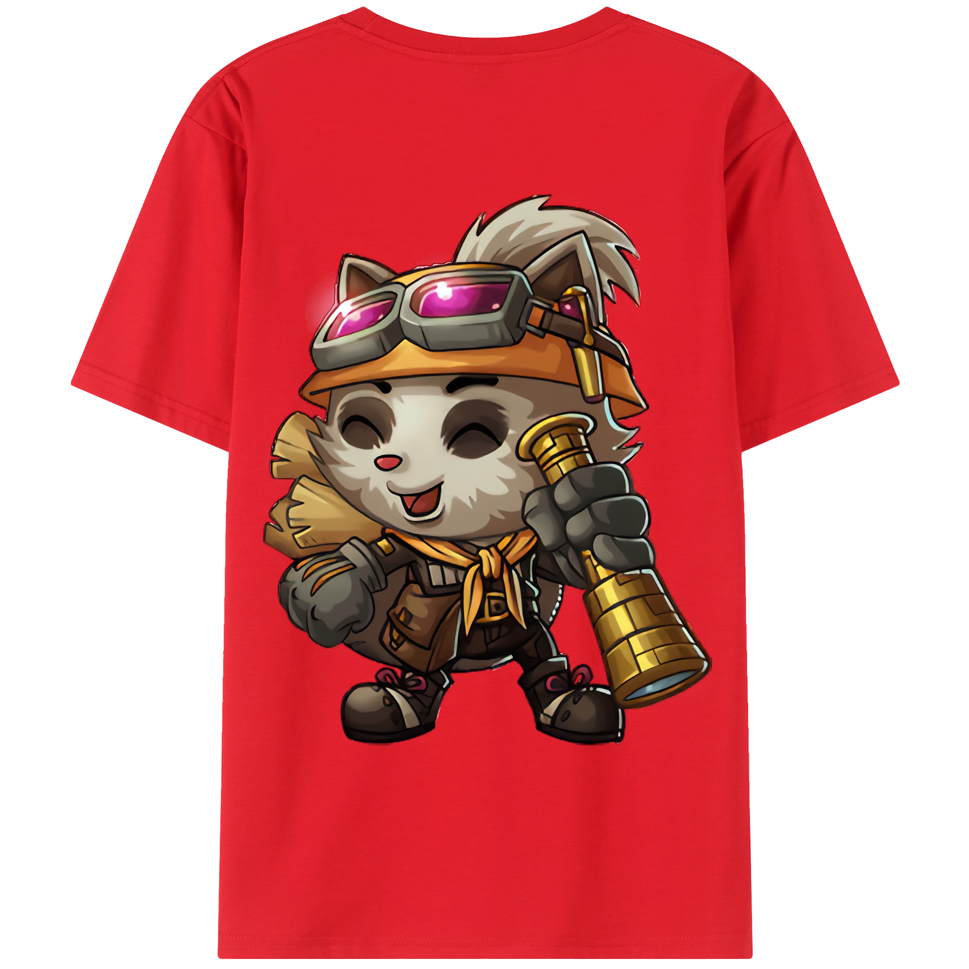 （画像用） リーグ・オブ・レジェンド League of Legends LOL 綿100％ メンズ半袖Tシャツ（バックプリント） 通気性