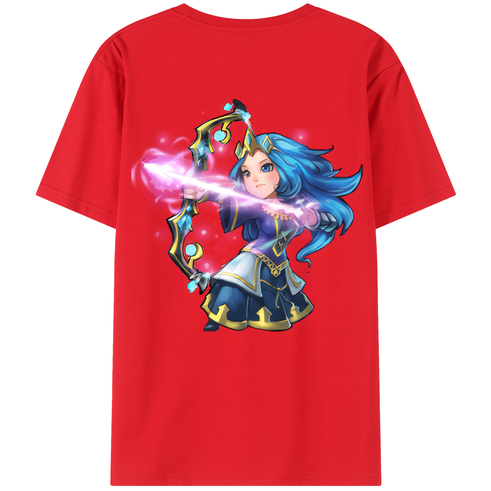 （画像用） リーグ・オブ・レジェンド League of Legends LOL 綿100％ メンズ半袖Tシャツ（バックプリント） 通気性