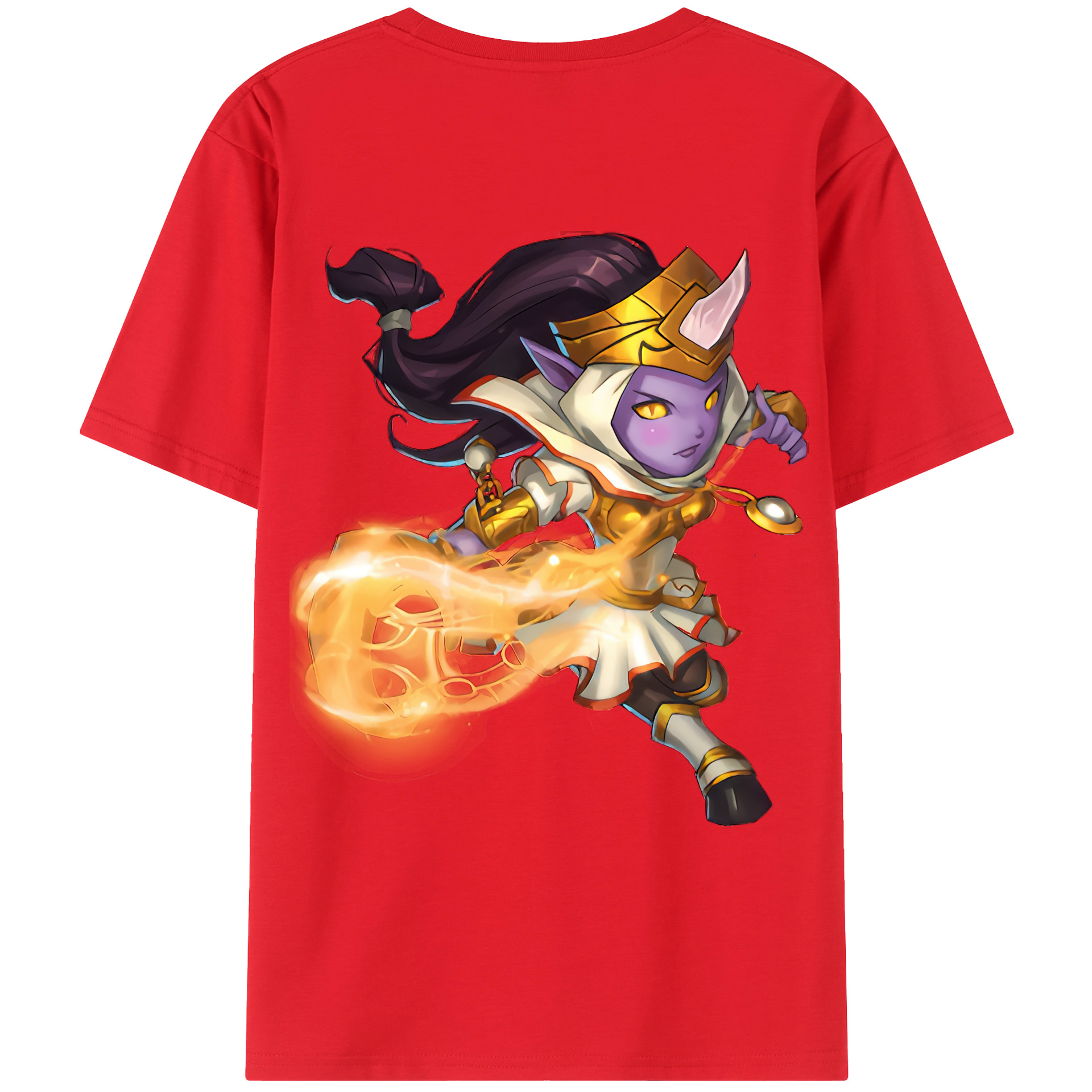 （画像用） リーグ・オブ・レジェンド League of Legends LOL 綿100％ メンズ半袖Tシャツ（バックプリント） 通気性