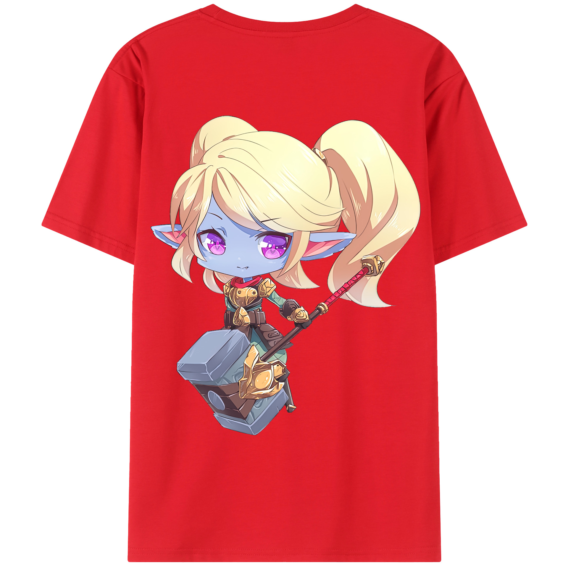 （画像用） リーグ・オブ・レジェンド League of Legends LOL 綿100％ メンズ半袖Tシャツ（バックプリント） 通気性