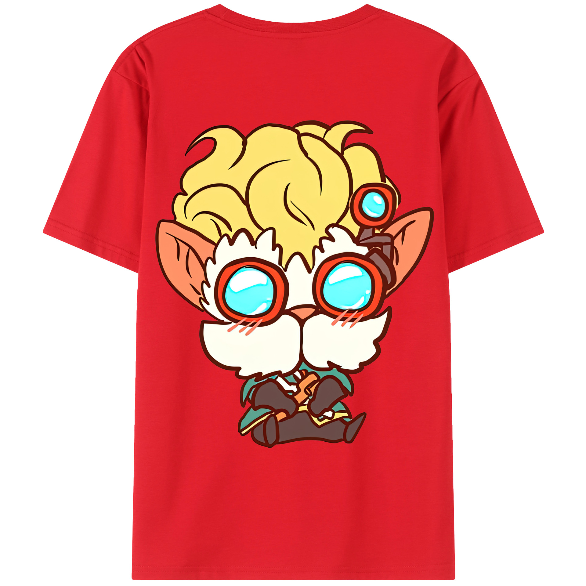 （画像用） リーグ・オブ・レジェンド League of Legends LOL 綿100％ メンズ半袖Tシャツ（バックプリント） 通気性