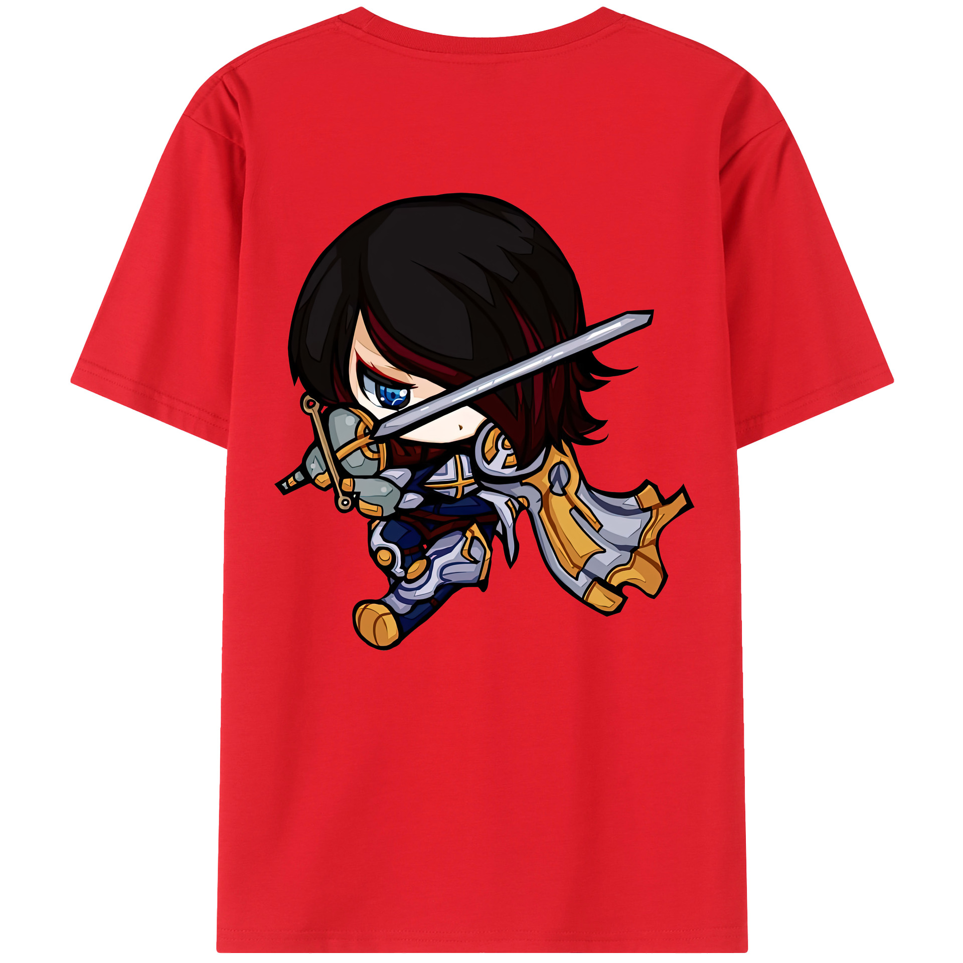 リーグ・オブ・レジェンド League of Legends LOL 綿100％ メンズ半袖Tシャツ（バックプリント） 通気性