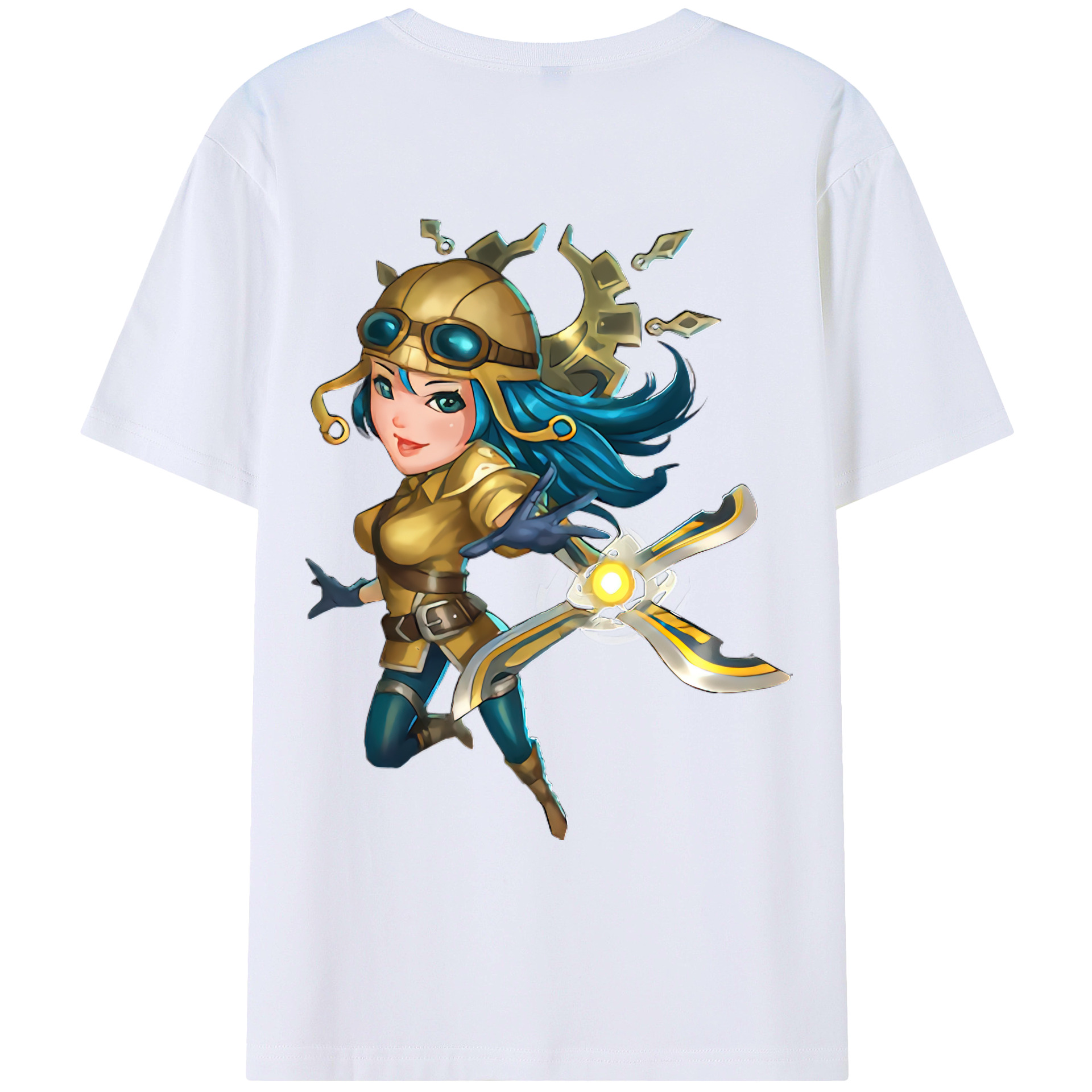 （画像用） リーグ・オブ・レジェンド League of Legends LOL 綿100％ メンズ半袖Tシャツ（バックプリント） 通気性