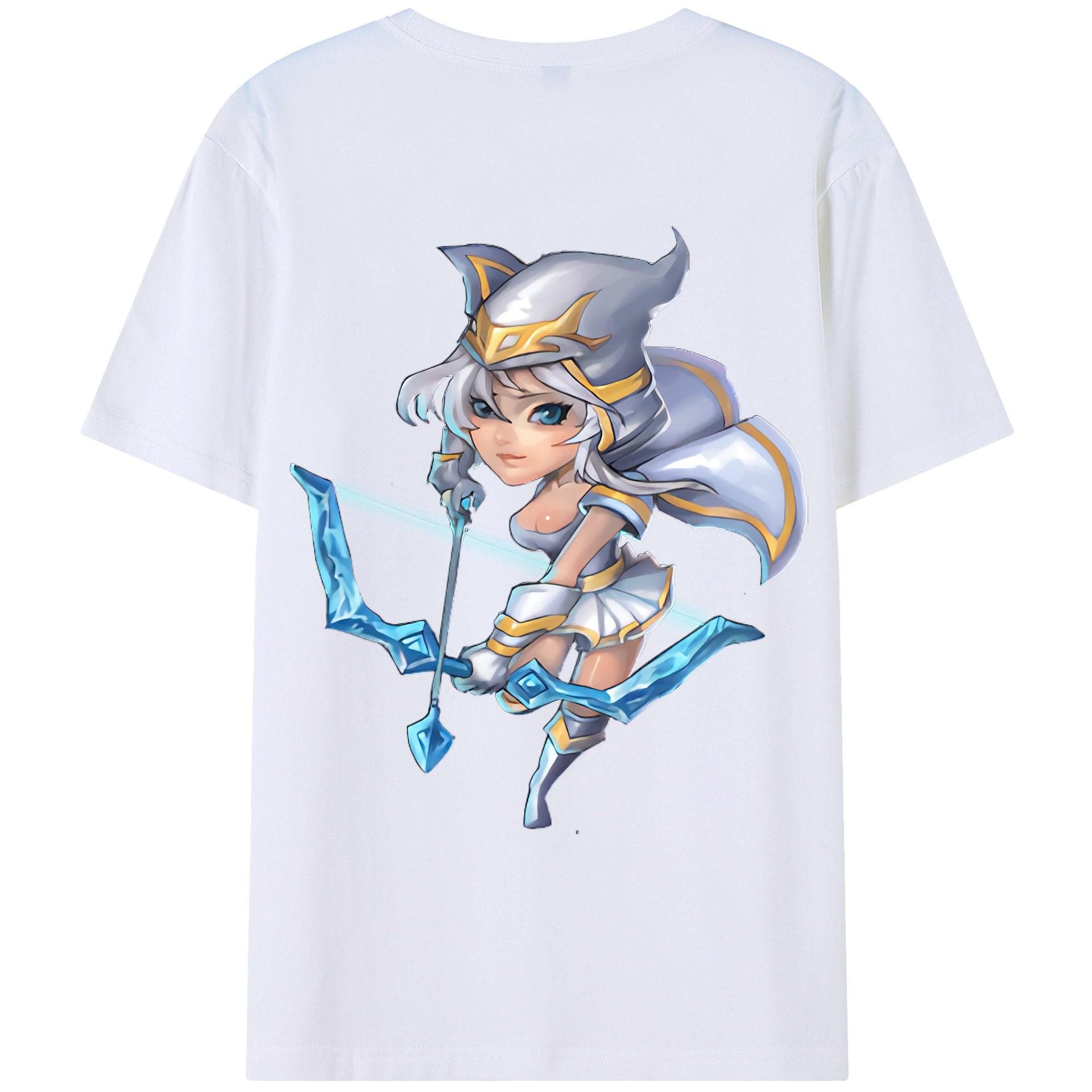 （画像用） リーグ・オブ・レジェンド League of Legends LOL 綿100％ メンズ半袖Tシャツ（バックプリント） 通気性