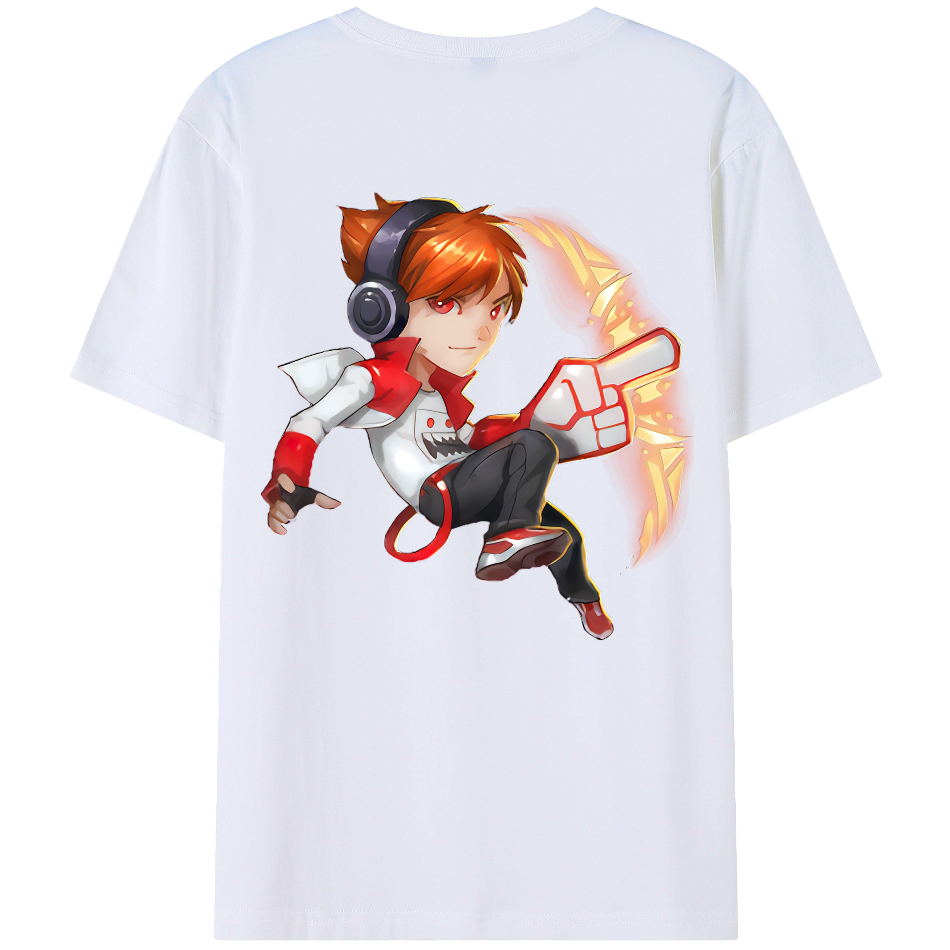 （画像用） リーグ・オブ・レジェンド League of Legends LOL 綿100％ メンズ半袖Tシャツ（バックプリント） 通気性
