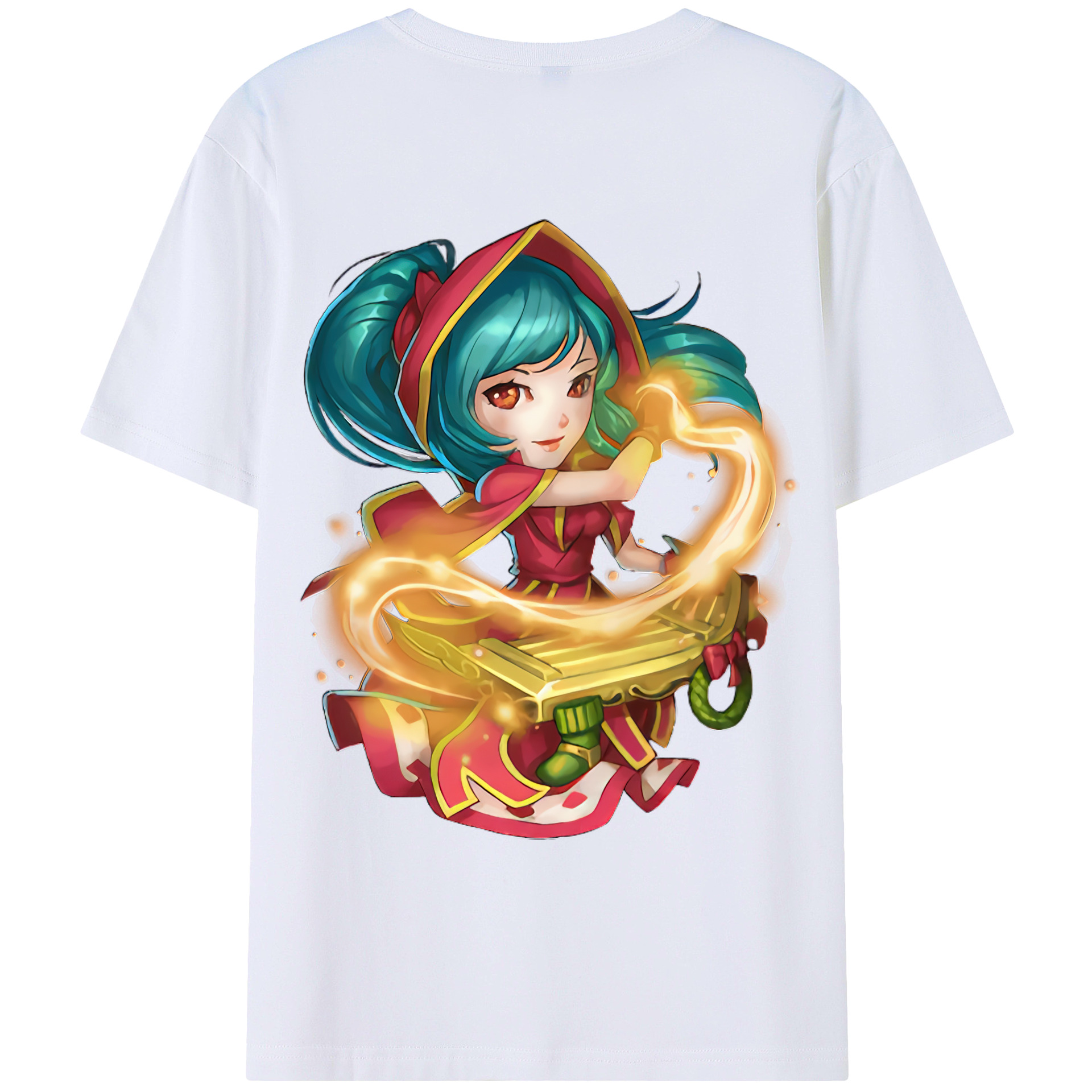 （画像用） リーグ・オブ・レジェンド League of Legends LOL 綿100％ メンズ半袖Tシャツ（バックプリント） 通気性