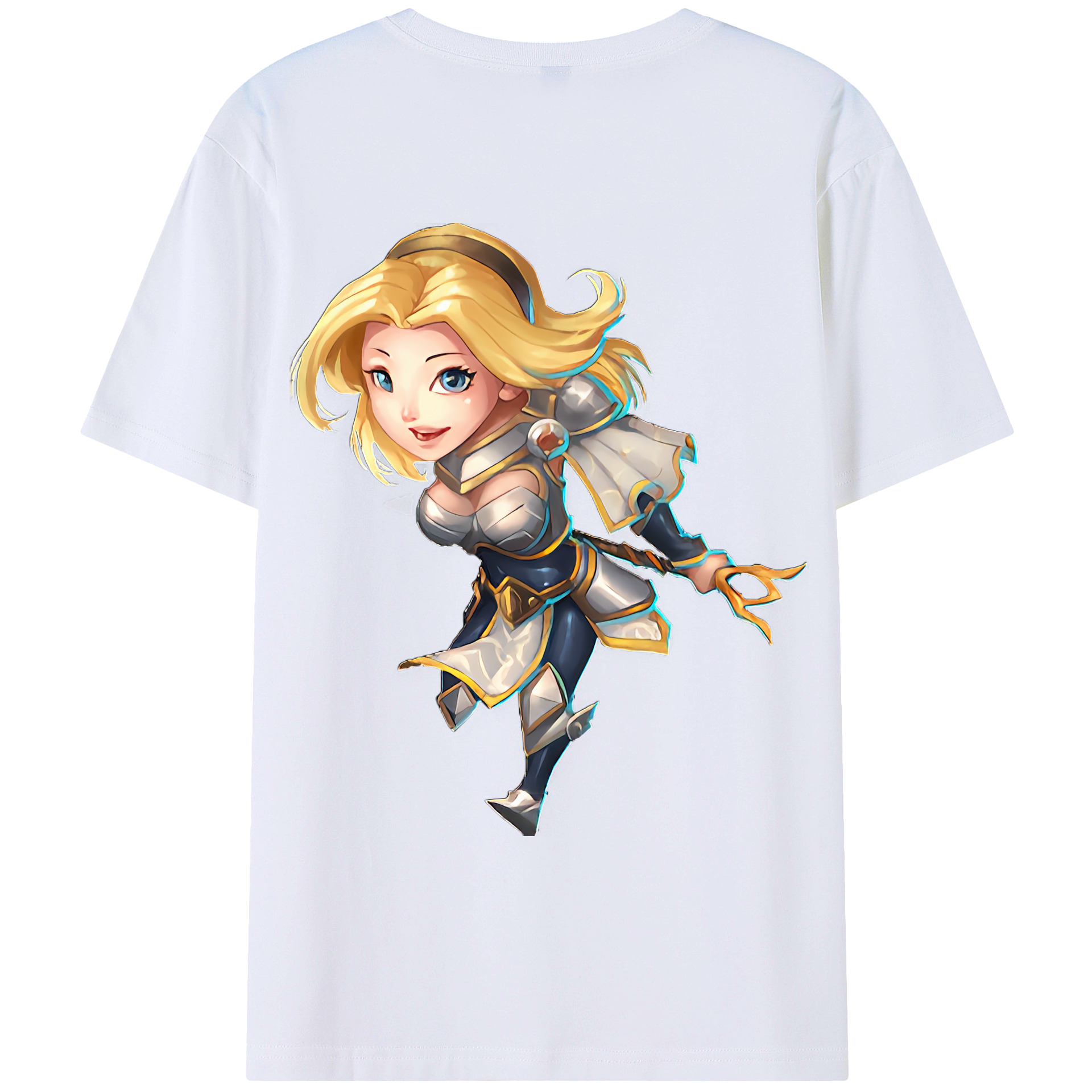 （画像用） リーグ・オブ・レジェンド League of Legends LOL 綿100％ メンズ半袖Tシャツ（バックプリント） 通気性