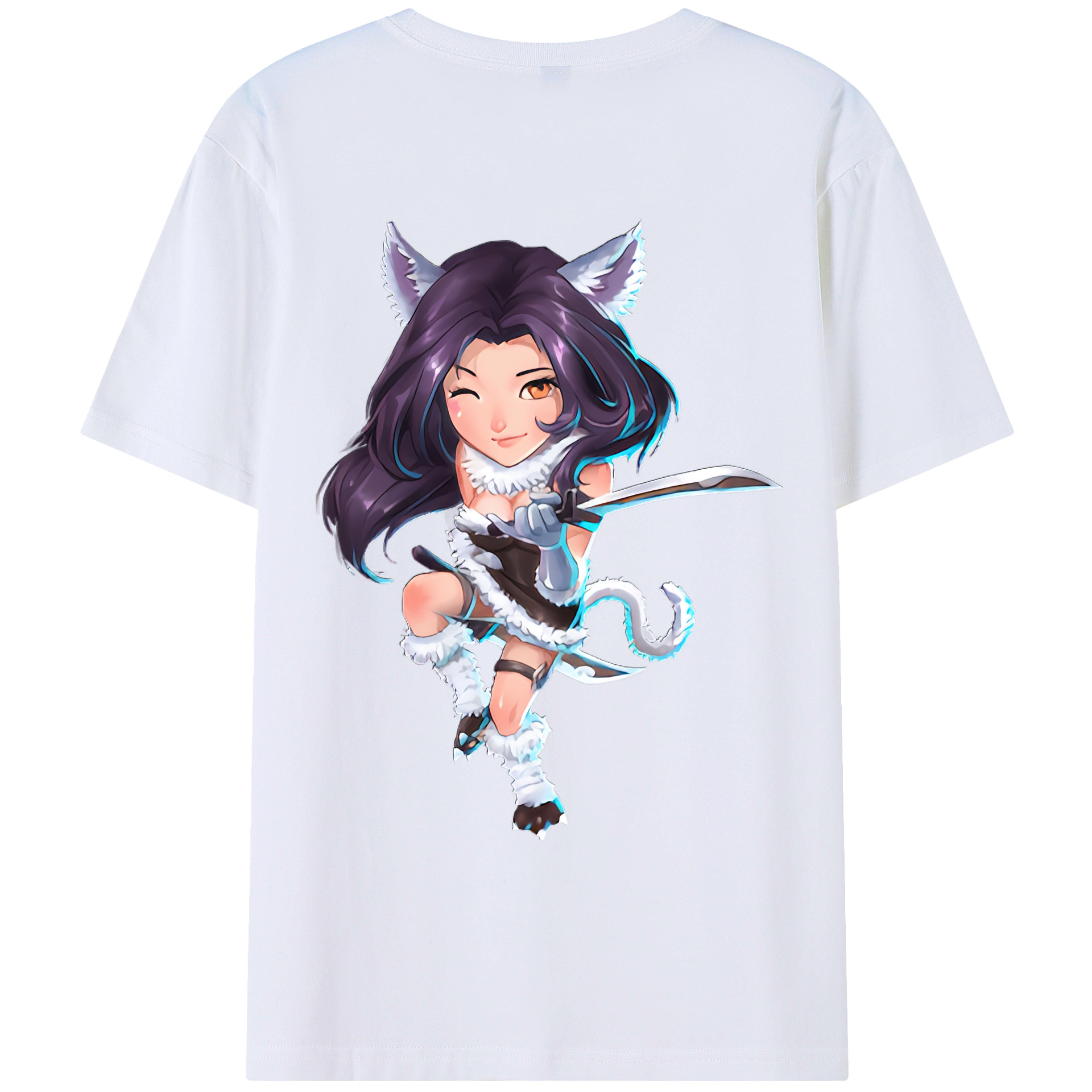 （画像用） リーグ・オブ・レジェンド League of Legends LOL 綿100％ メンズ半袖Tシャツ（バックプリント） 通気性