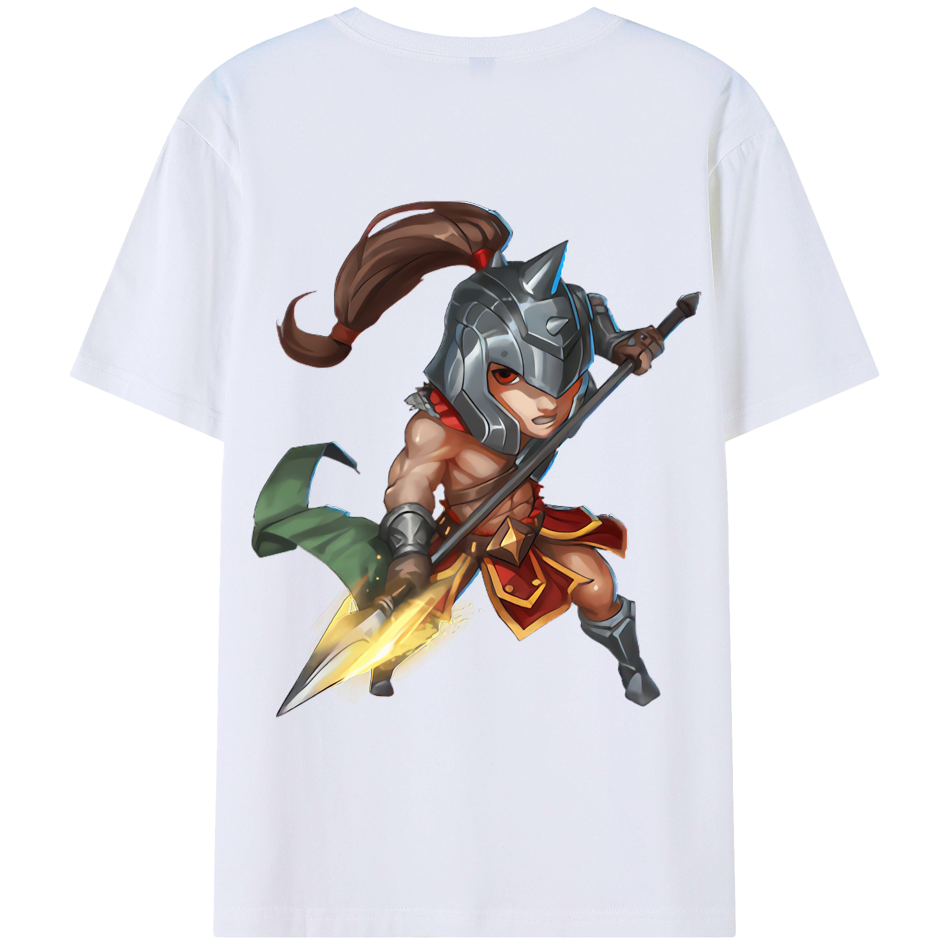（画像用） リーグ・オブ・レジェンド League of Legends LOL 綿100％ メンズ半袖Tシャツ（バックプリント） 通気性