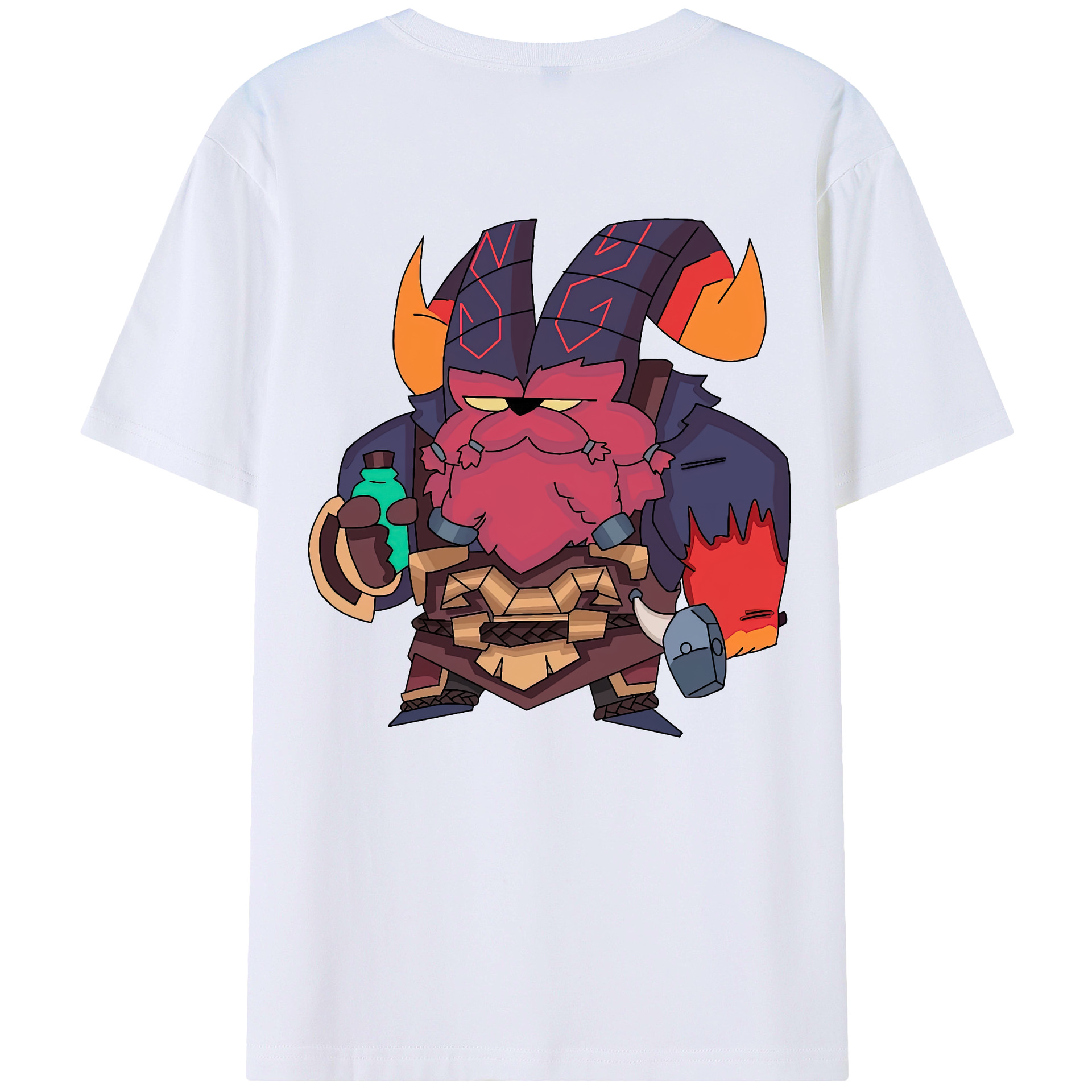 リーグ・オブ・レジェンド League of Legends LOL 綿100％ メンズ半袖Tシャツ（バックプリント） 通気性