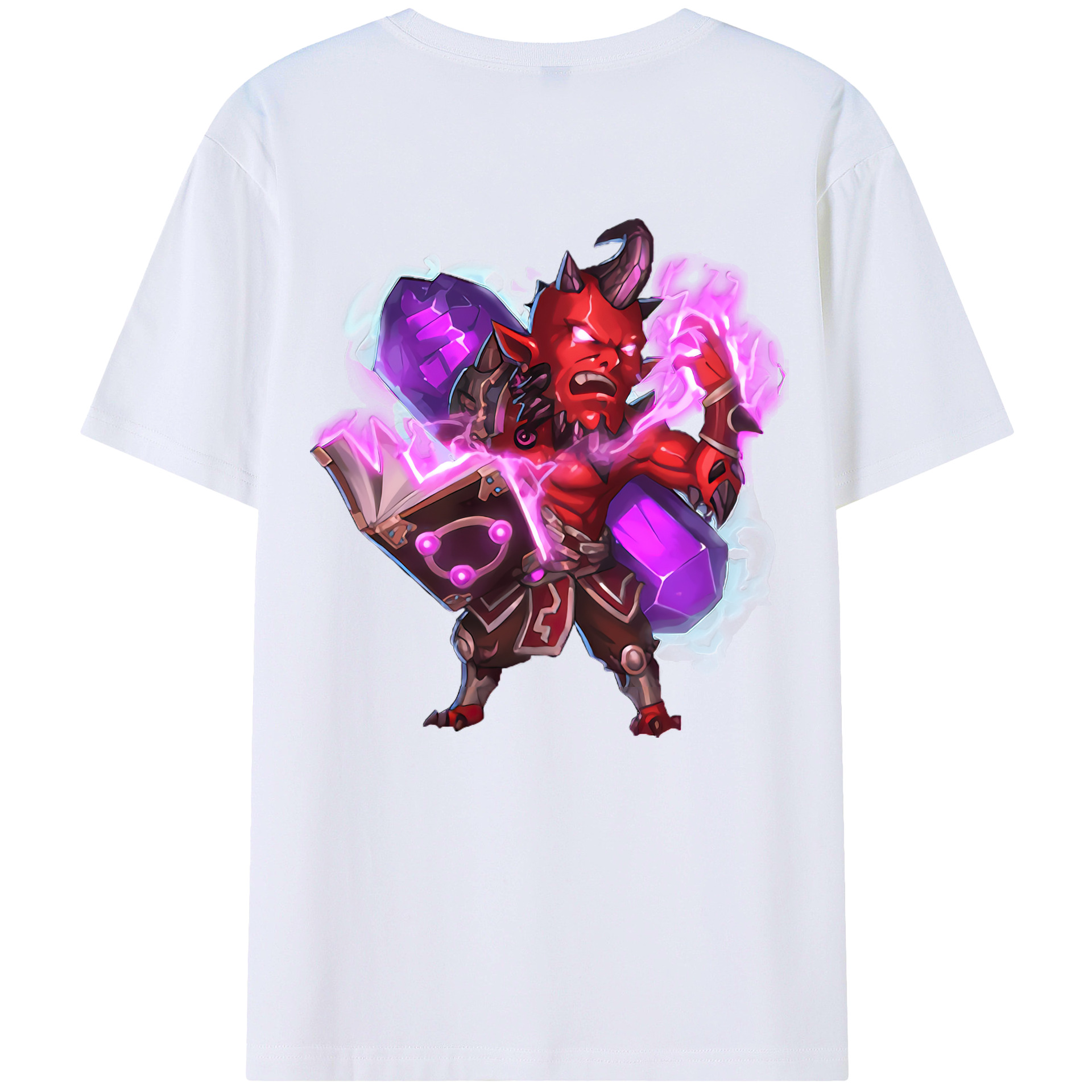 （画像用） リーグ・オブ・レジェンド League of Legends LOL 綿100％ メンズ半袖Tシャツ（バックプリント） 通気性