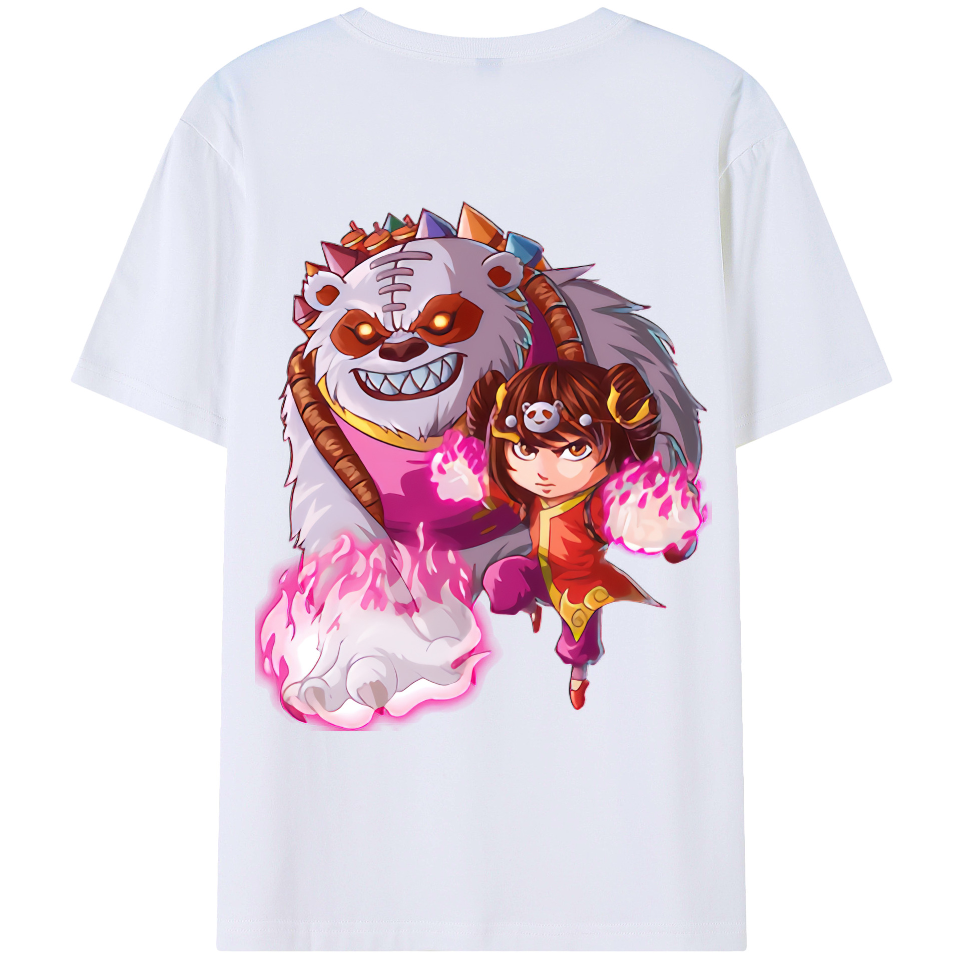 （画像用） リーグ・オブ・レジェンド League of Legends LOL 綿100％ メンズ半袖Tシャツ（バックプリント） 通気性