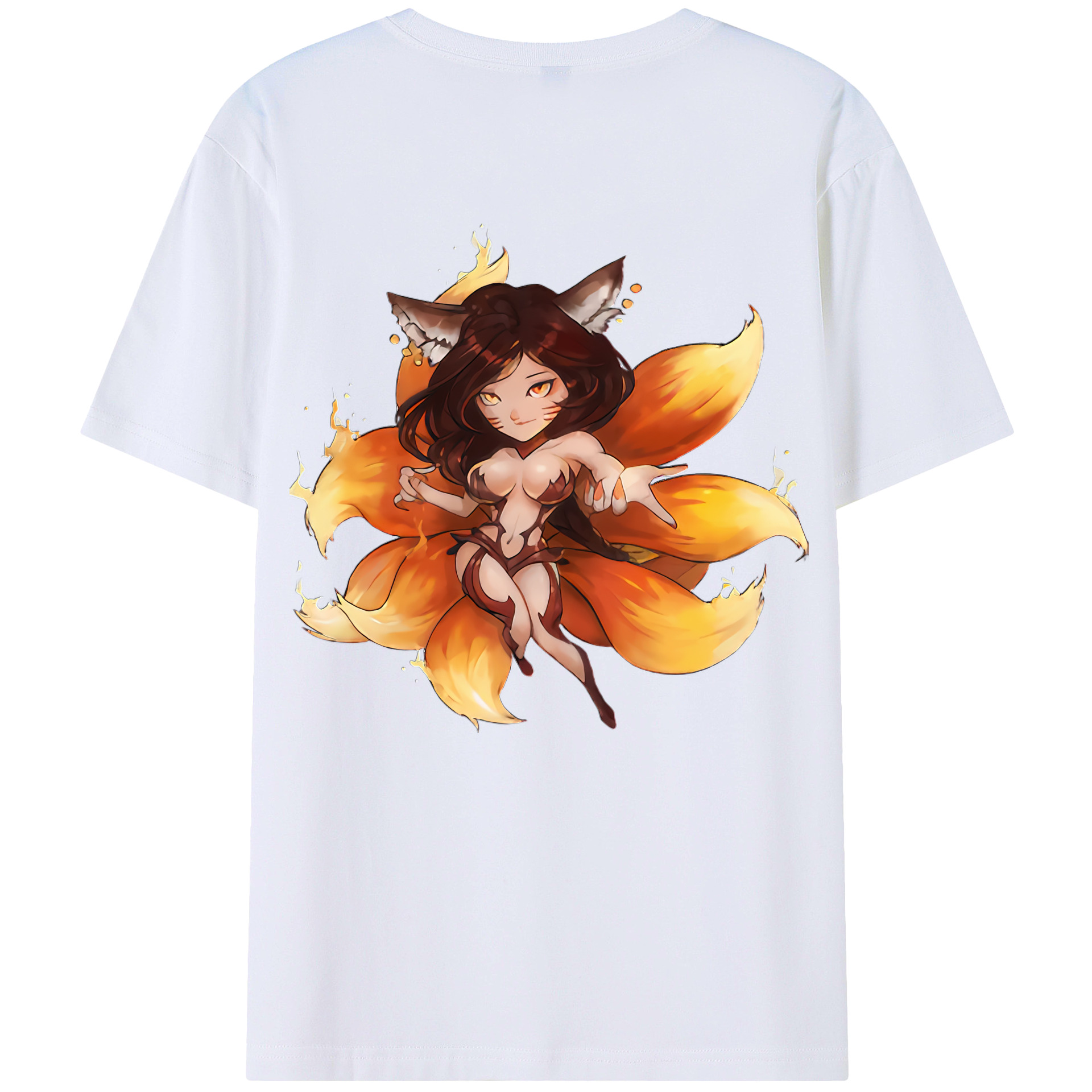 （画像用） リーグ・オブ・レジェンド League of Legends LOL 綿100％ メンズ半袖Tシャツ（バックプリント） 通気性