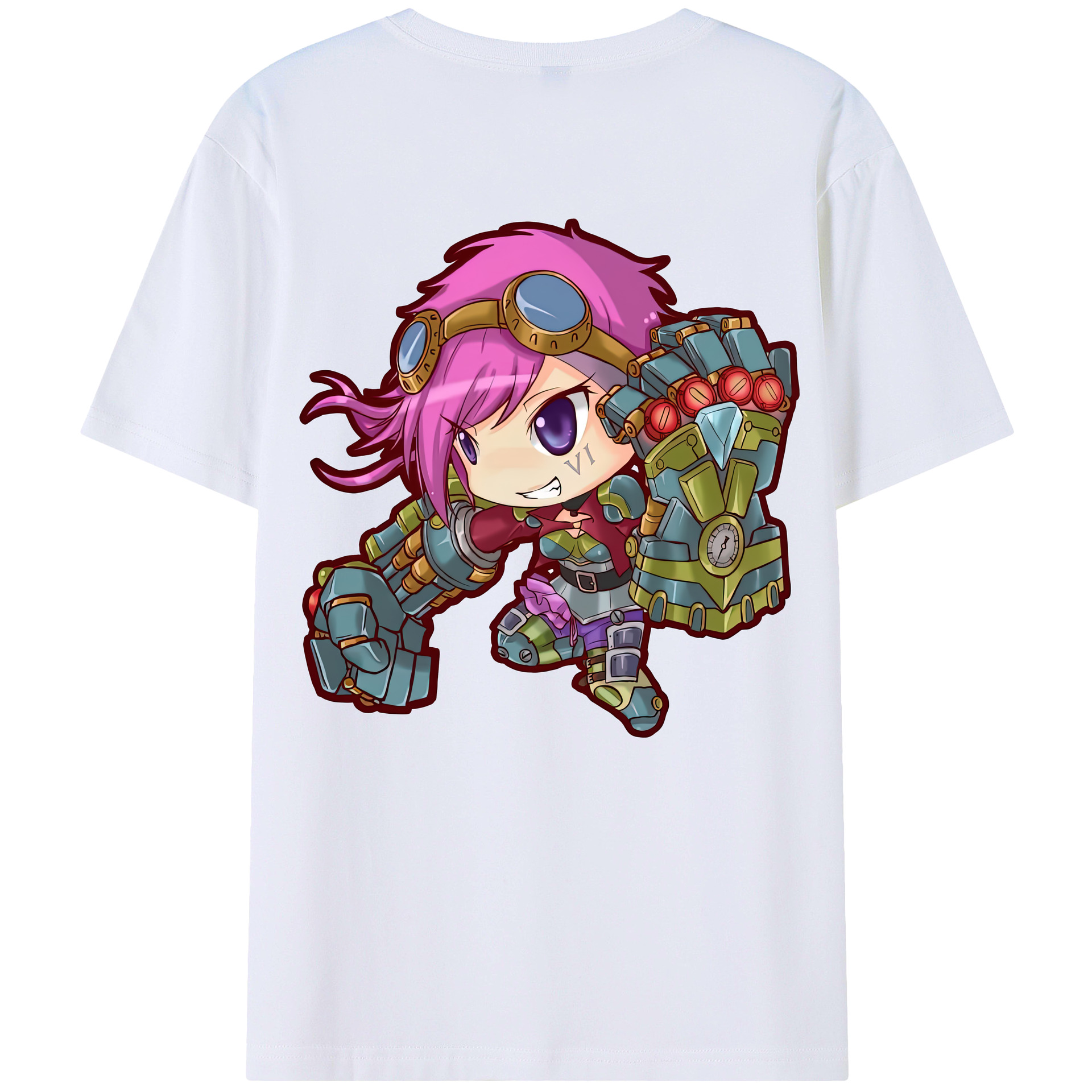 リーグ・オブ・レジェンド League of Legends LOL 綿100％ メンズ半袖Tシャツ（バックプリント） 通気性
