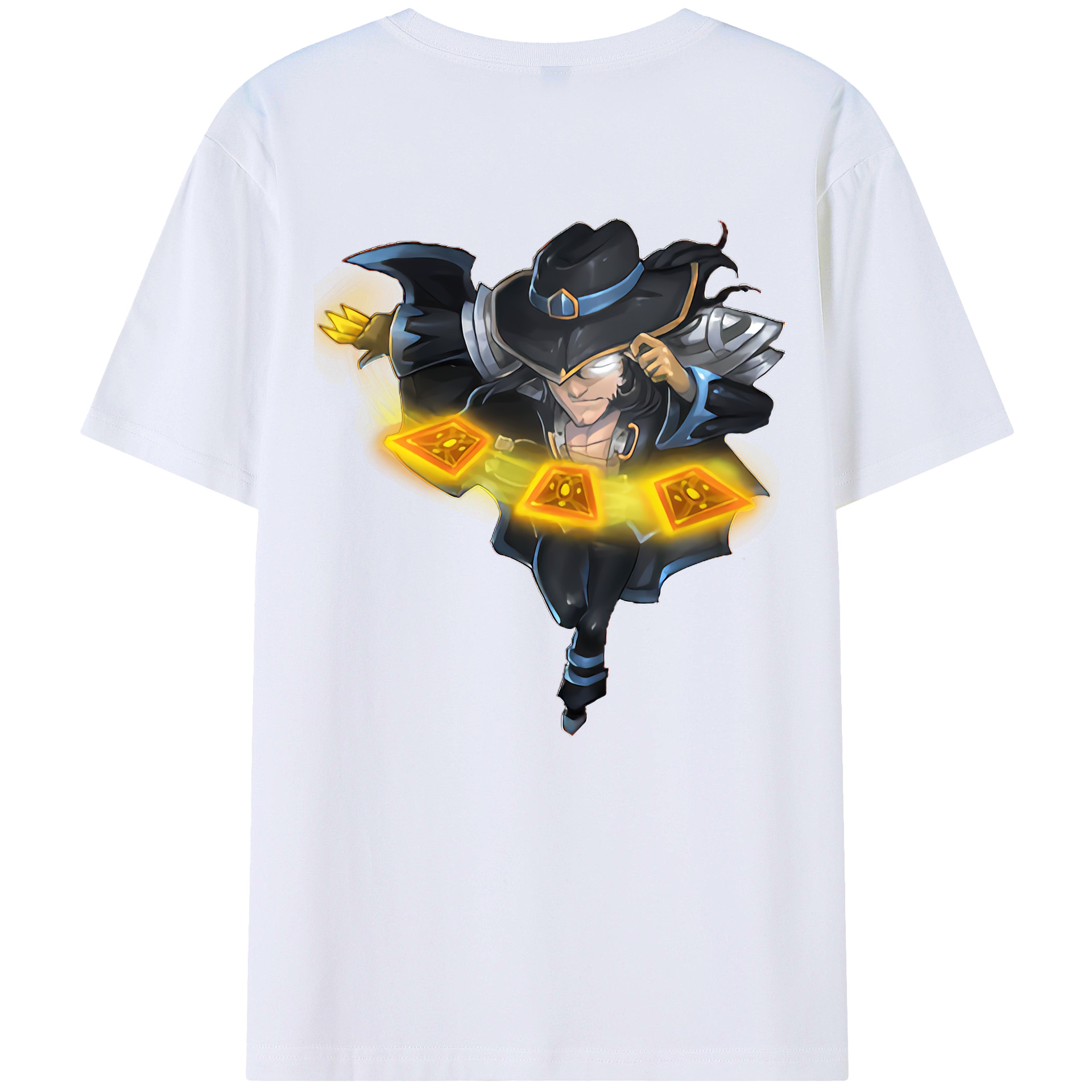 （画像用） リーグ・オブ・レジェンド League of Legends LOL 綿100％ メンズ半袖Tシャツ（バックプリント） 通気性