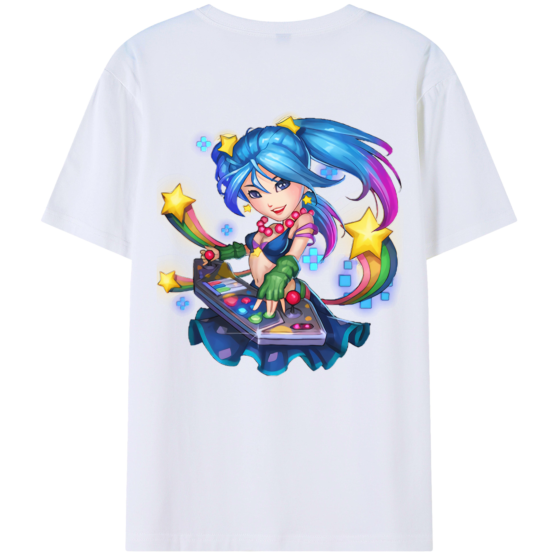 （画像用） リーグ・オブ・レジェンド League of Legends LOL 綿100％ メンズ半袖Tシャツ（バックプリント） 通気性