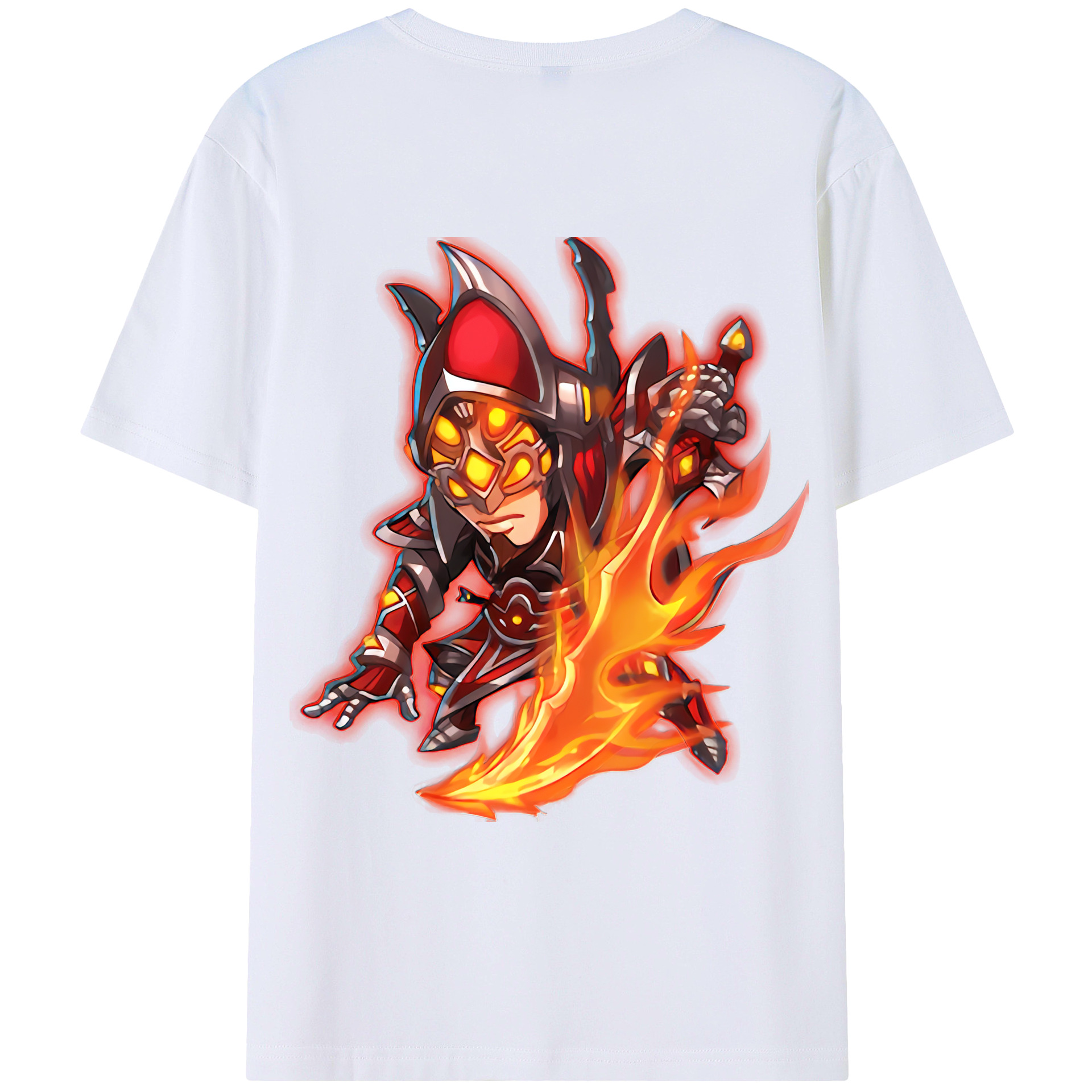 （画像用） リーグ・オブ・レジェンド League of Legends LOL 綿100％ メンズ半袖Tシャツ（バックプリント） 通気性