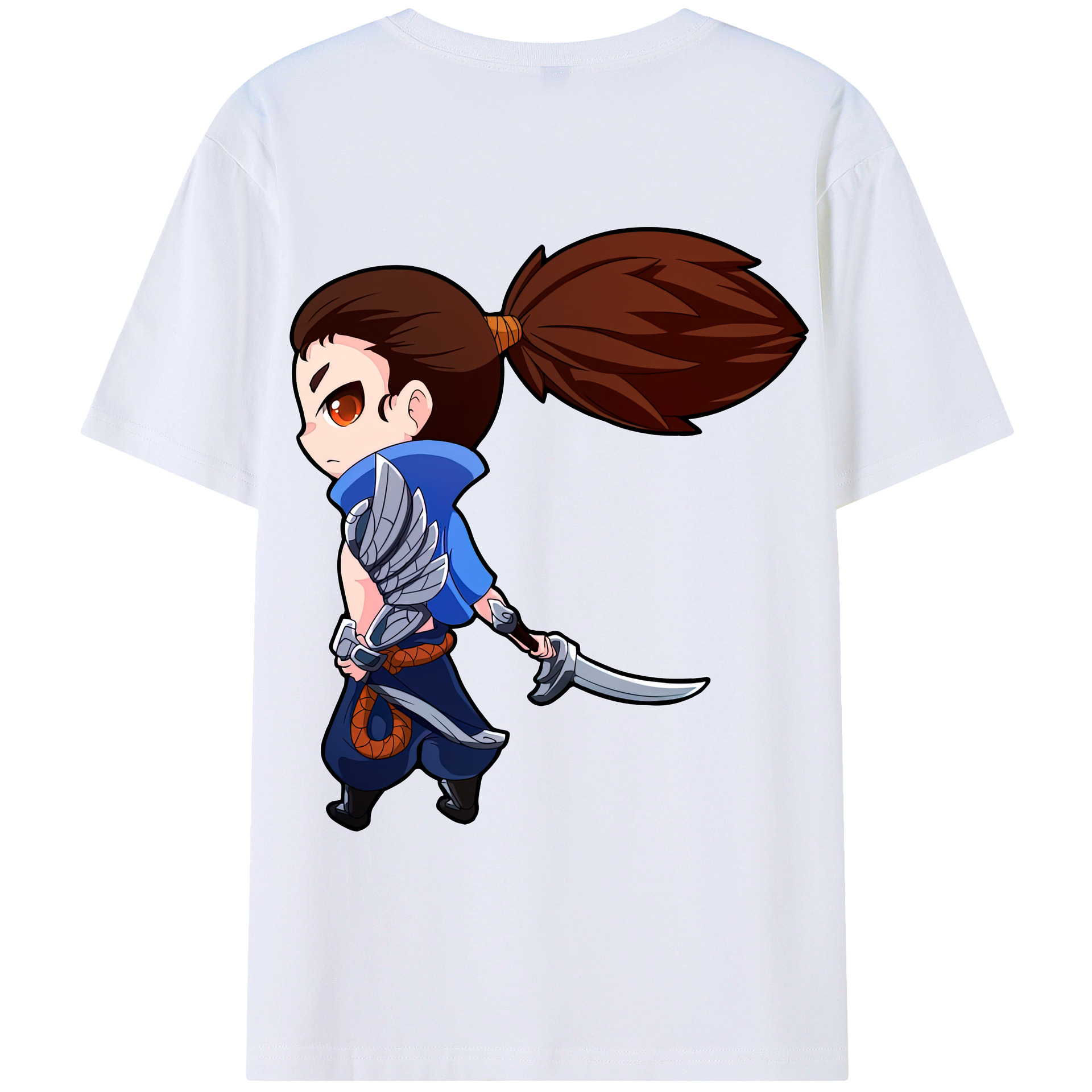 リーグ・オブ・レジェンド League of Legends LOL 綿100％ メンズ半袖Tシャツ（バックプリント） 通気性