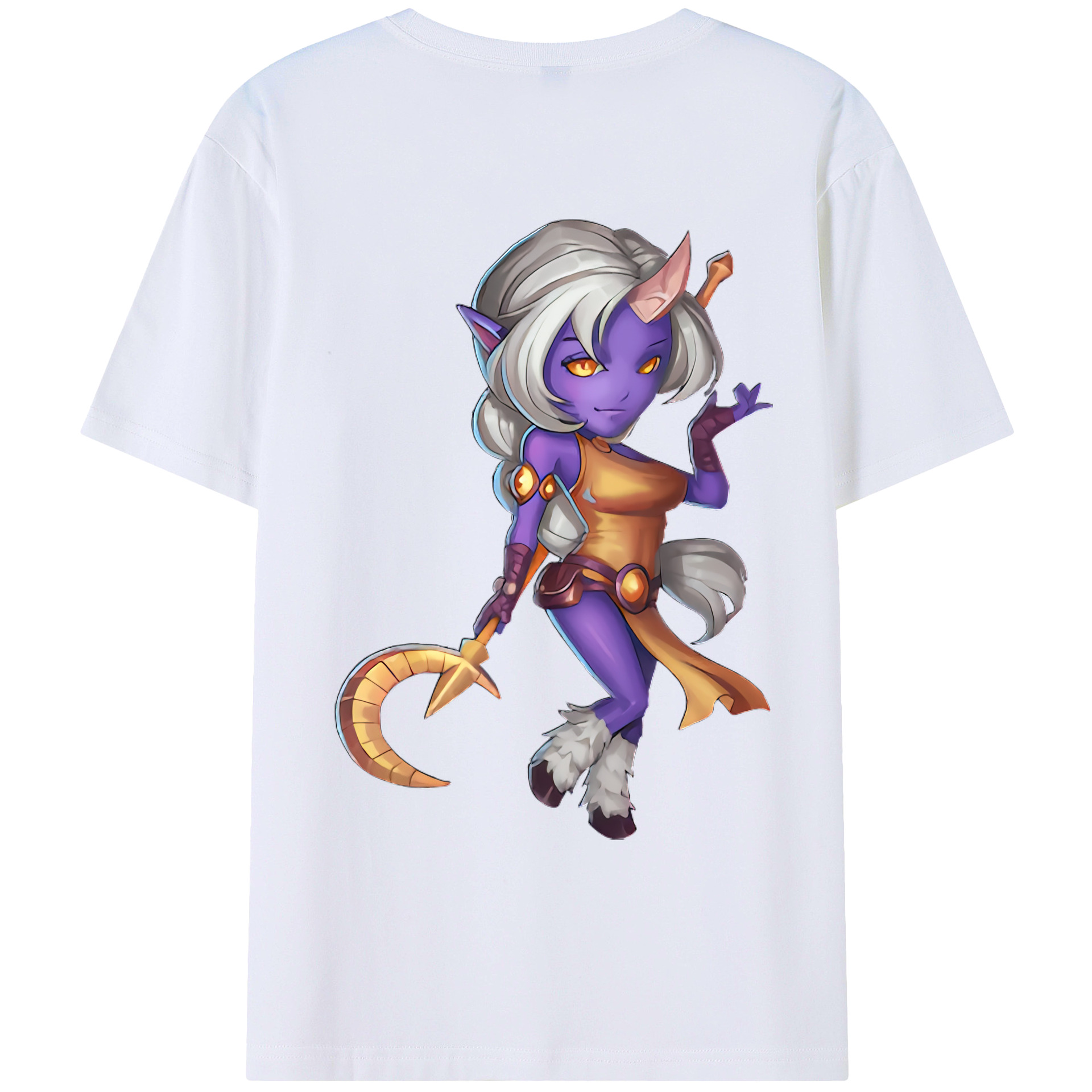 （画像用） リーグ・オブ・レジェンド League of Legends LOL 綿100％ メンズ半袖Tシャツ（バックプリント） 通気性